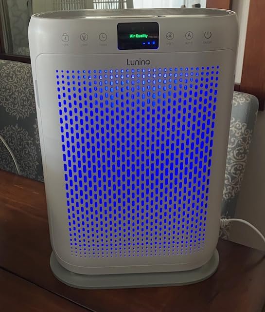 Air Purifiers for Home Large Room up to 2400sq.ft, LUNINO H13 HEPA Air Filter with PM 2.5 Display Air Quality Sensors, Aromatherapy Function, Air Cleaner for Dust, Smoke, Dander, Pets Hair, Pollen - Customer Photo 4