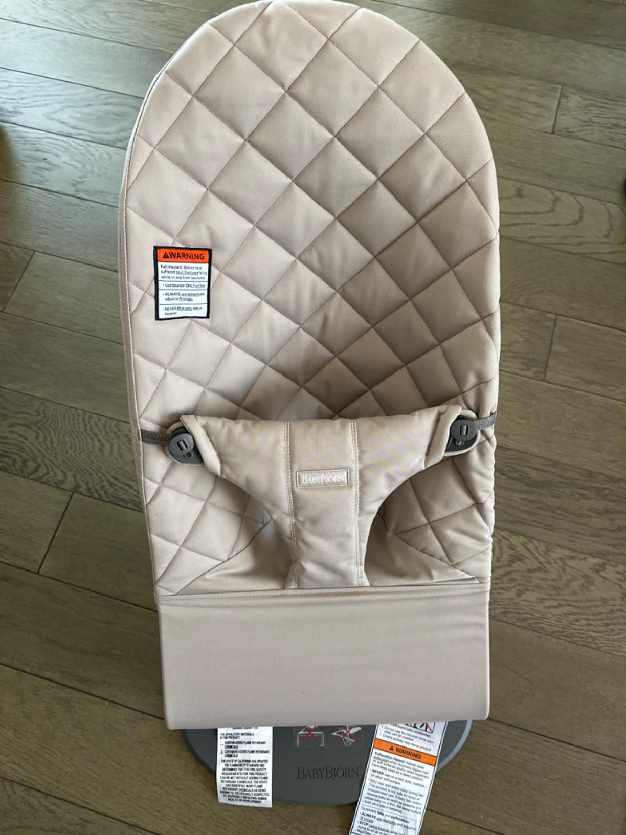 BabyBjörn Bouncer Bliss, Midnight Blue, Woven, Classic Quilt | 2-in-1 AdjustableBaby Bouncer Seat and Toddler Chair, Newborn to Toddler (8-29 lbs), 4 Positions, Lightweight & Portable - Customer Photo 4