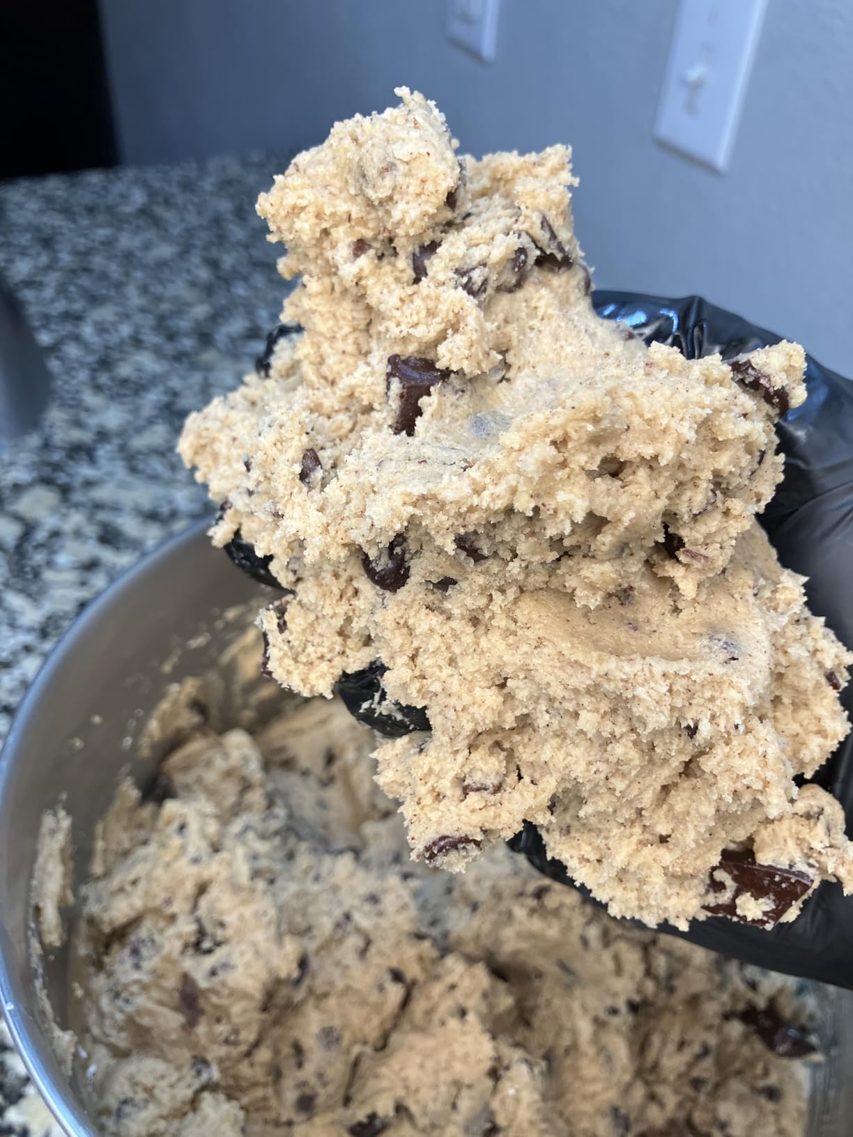 Garvee 7.5QT Stand Food Mixer, 10-Speed Tilt Head 3-IN-1 Kitchen Electric Mixer with Stainless Steel Bowl, Egg Whisk, Dough Hook, Beater, Splash Guard, Compact Dough Mixer for Home Cooks, Red Customer Review Garvee 7.5QT Stand Food Mixer, 10-Speed Tilt Head 3-IN-1 Kitchen Electric Mixer with Stainless Steel Bowl, Egg Whisk, Dough Hook, Beater, Splash Guard, Compact Dough Mixer for Home Cooks, Red - Customer Photo 3