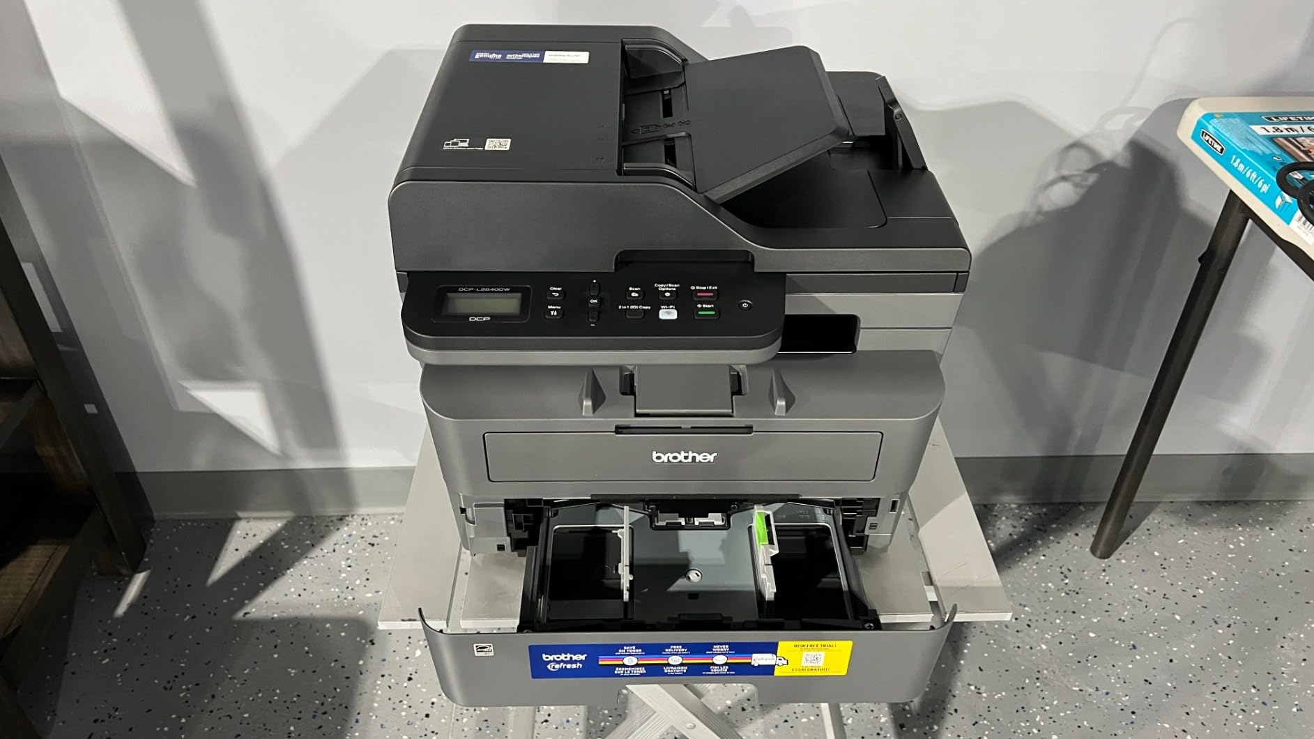 Brother DCP-L2640DW Wireless Compact Monochrome Multi-Function Laser Printer with Copy and Scan, Duplex, Mobile, Black & White | Includes Refresh Subscription Trial(1), Works with Alexa - Customer Photo 4