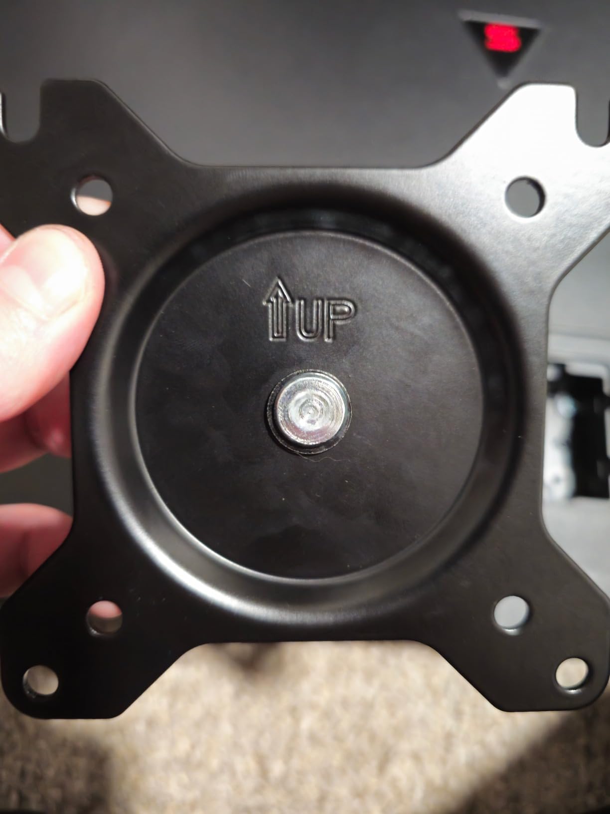 Amazon Basics Gas Spring Single Computer Monitor Arm Mount, Adjustable, Holds up to 27