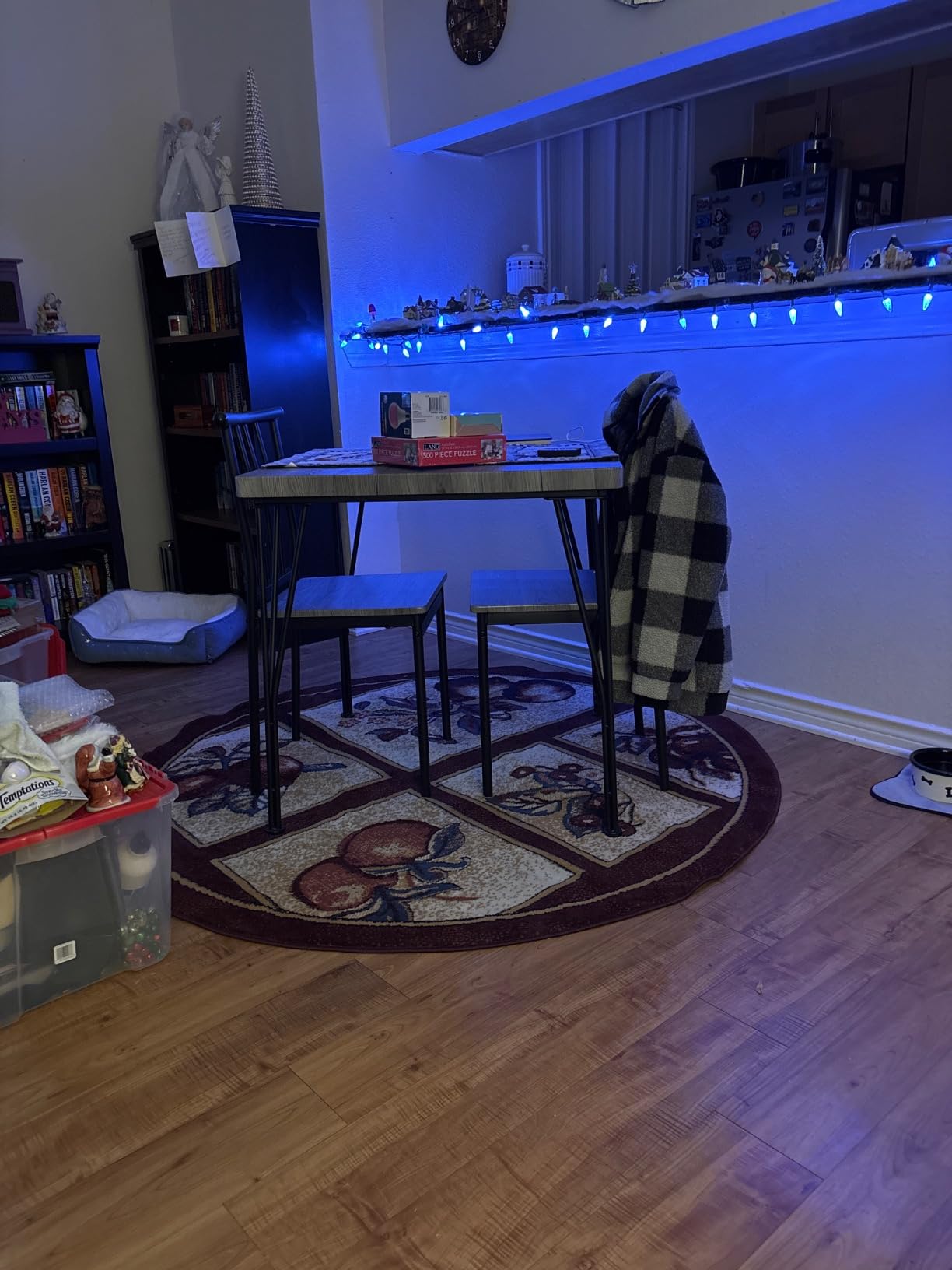 Best Choice Products 3-Piece Dining Set Modern Dining Table Set, Metal and Wood Square Dining Table for Kitchen, Dining Room, Dinette, Breakfast Nook w/ 2 Chairs - Black - Customer Photo 1