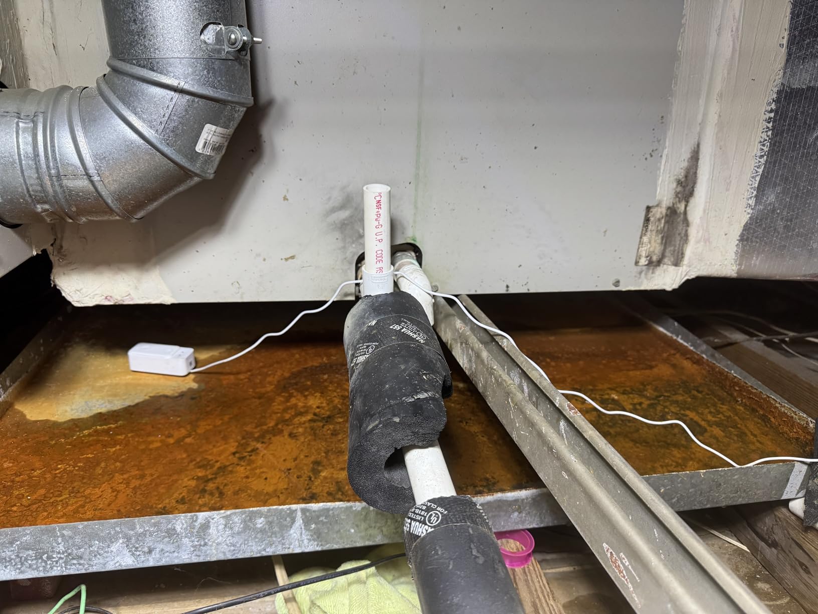 SwitchBot WiFi Water Leak Detector, Smart Water Sensor with 100dB Adjustable Alarm&App Alerts, IP67 Waterproof, Detector for Home with Cable, No Hub Required (Support 2.4G) (White, Pack, 1) - Customer Photo 1