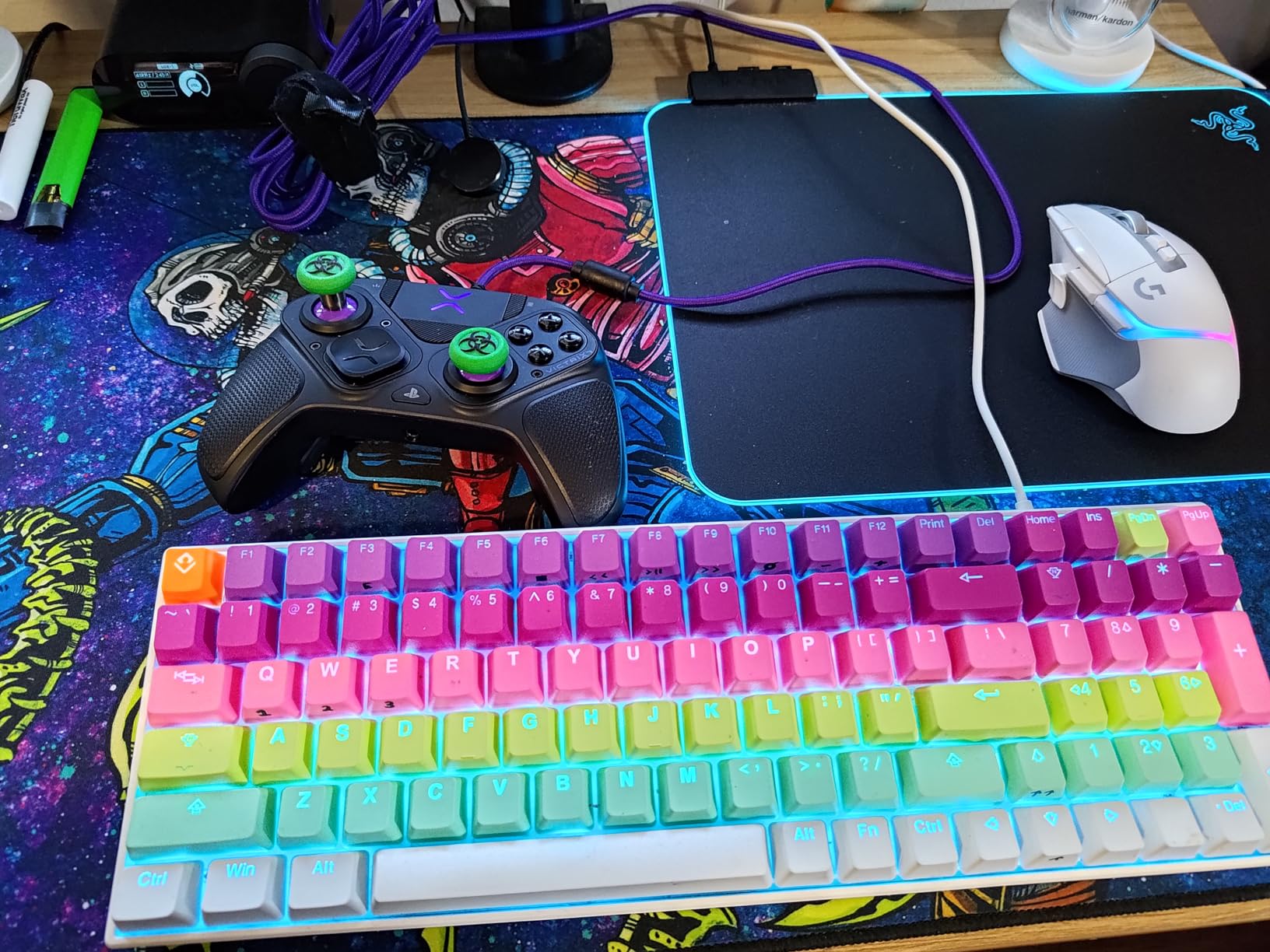 PDP Victrix Pro BFG Wireless Gaming Controller for Playstation 5 / PS5, PS4, PC, Modular Esports Gamepad, Remappable Buttons, Customizable Triggers/Paddles/D-Pad/Fightpad, PC App, White - Customer Photo 2