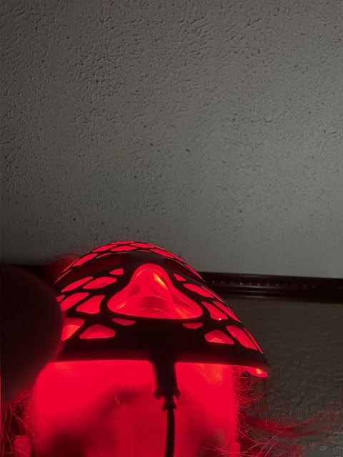 Beauty LED mask – Red Light & Infrared Light Therapy Face Mask for Wrinkles – Blue Light for Acne – Multi-wavelength for Skincare – Rechargeable for Home Use and Travel - Customer Photo 5