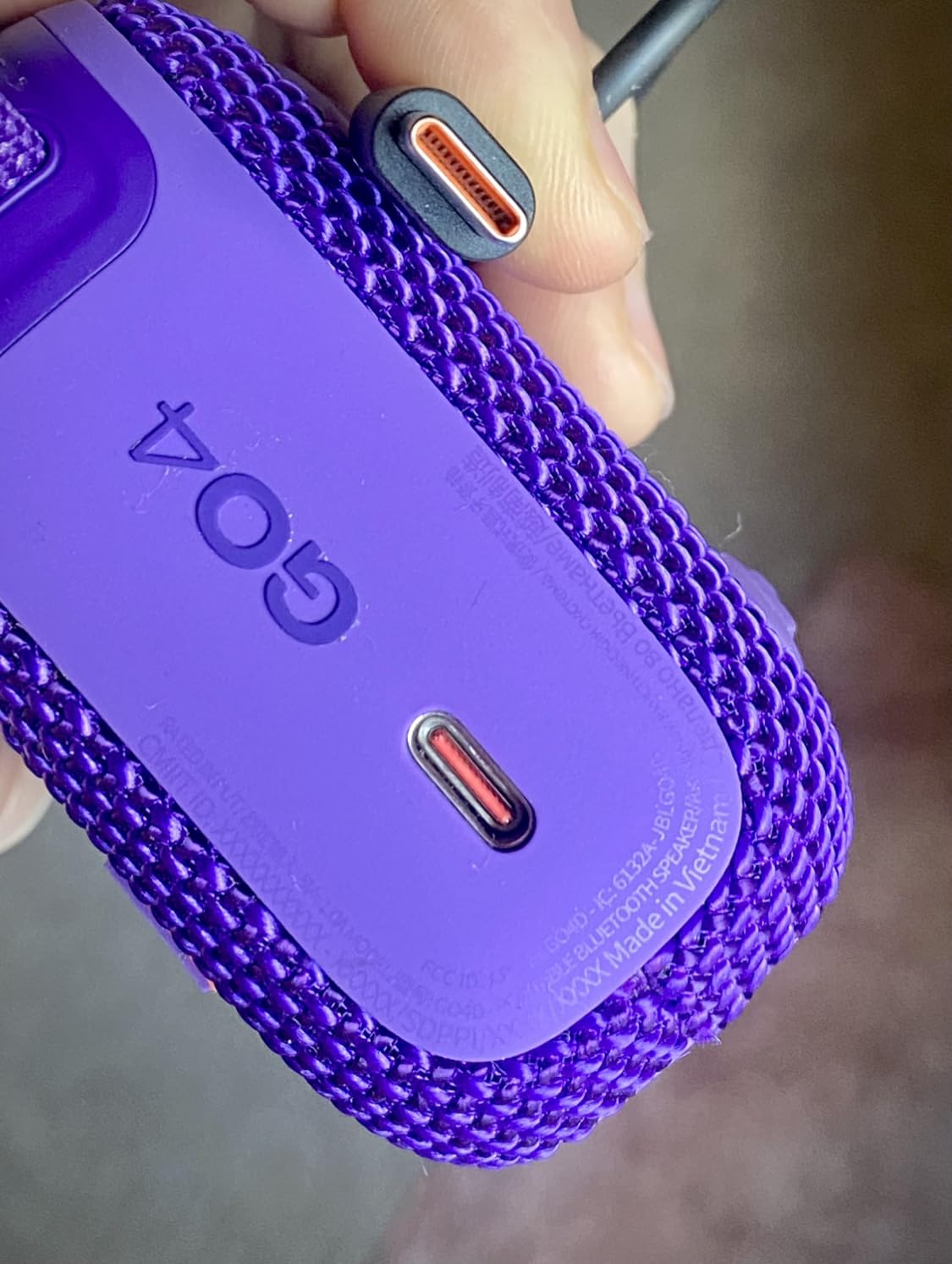 JBL Go 4 - Ultra-Portable, Waterproof and Dustproof Bluetooth Speaker, Big Pro Sound with Punchy bass, 7-Hour Built-in Battery, Made in Part with Recycled Materials (Blue) - Customer Photo 2