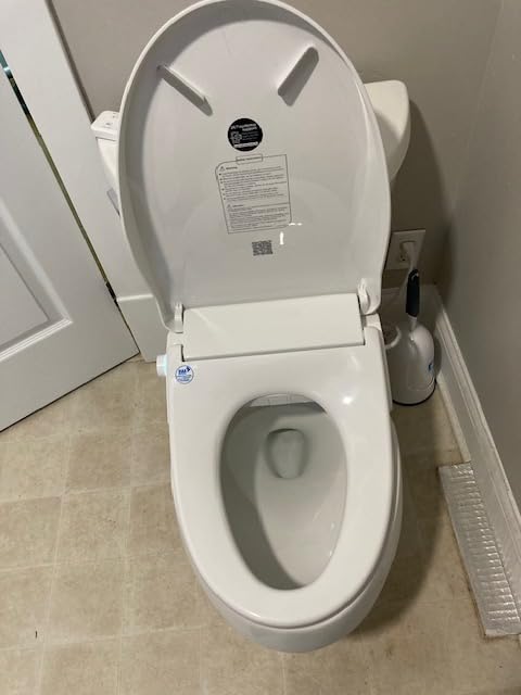Electric Bidet Toilet Seat, Heated Toilet Seat Elongated with Instant Warm Water & Dryer, Feminine & Front Rear Wash, Wireless Remote, Self-Clean Nozzle, Slow Close Lid, Upgraded Silent ECO Child Mode - Customer Photo 2