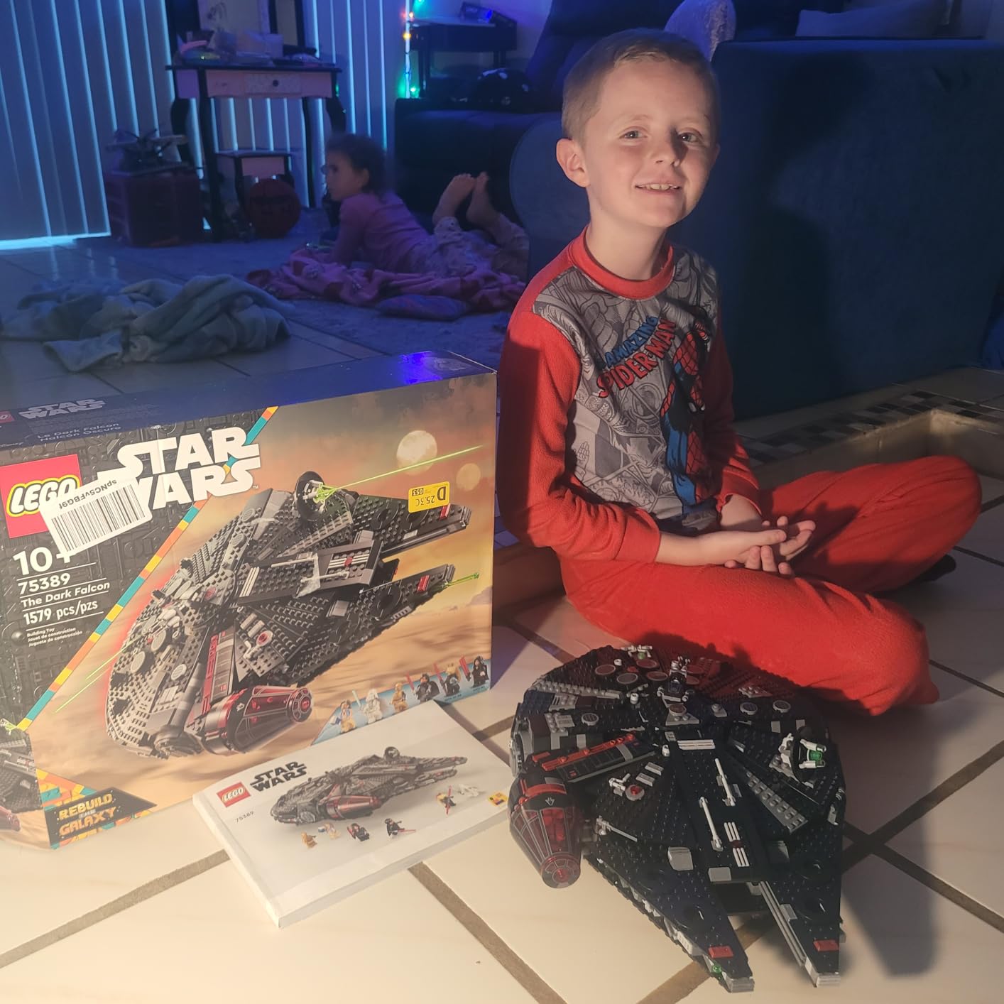 LEGO Star Wars The Dark Falcon Buildable Starship, Star Wars Toy Vehicle Set for Boys and Girls, Collectible Millenium Falcon Toy with 6 Star Wars Minifigures, Birthday Gift for Kids or Any Fan, 75389 Customer Review LEGO Star Wars The Dark Falcon Buildable Starship, Star Wars Toy Vehicle Set for Boys and Girls, Collectible Millenium Falcon Toy with 6 Star Wars Minifigures, Birthday Gift for Kids or Any Fan, 75389 - Customer Photo 1