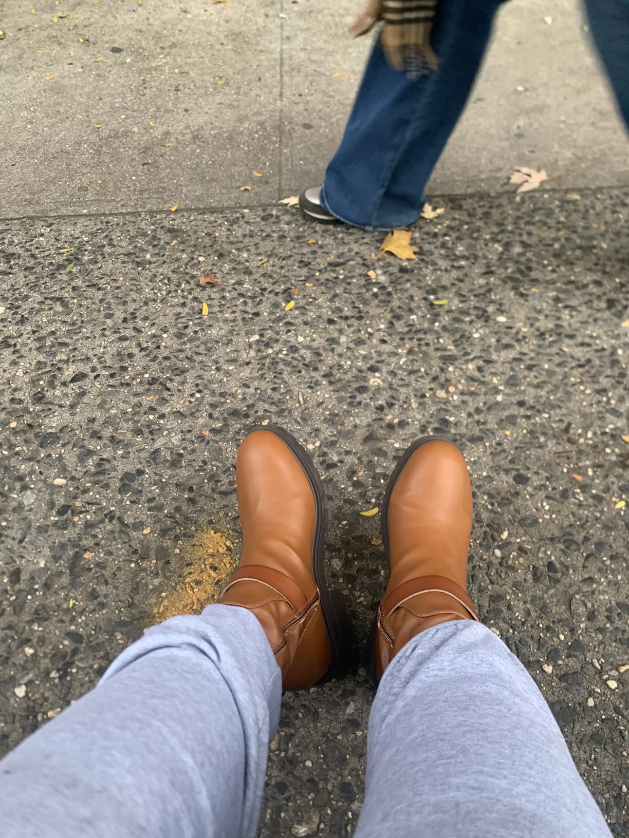 Amazon Essentials Women's Mid Calf Cropped Biker Boot Customer Review Amazon Essentials Women's Mid Calf Cropped Biker Boot - Customer Photo 1