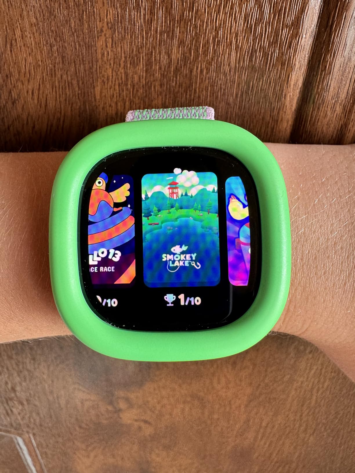 Google Fitbit Ace LTE - Kids Smartwatch with Call, Message, GPS, and Activity-Based Games, Ace Pass Data Plan Required - Mild - Strange Arcade - Customer Photo 2
