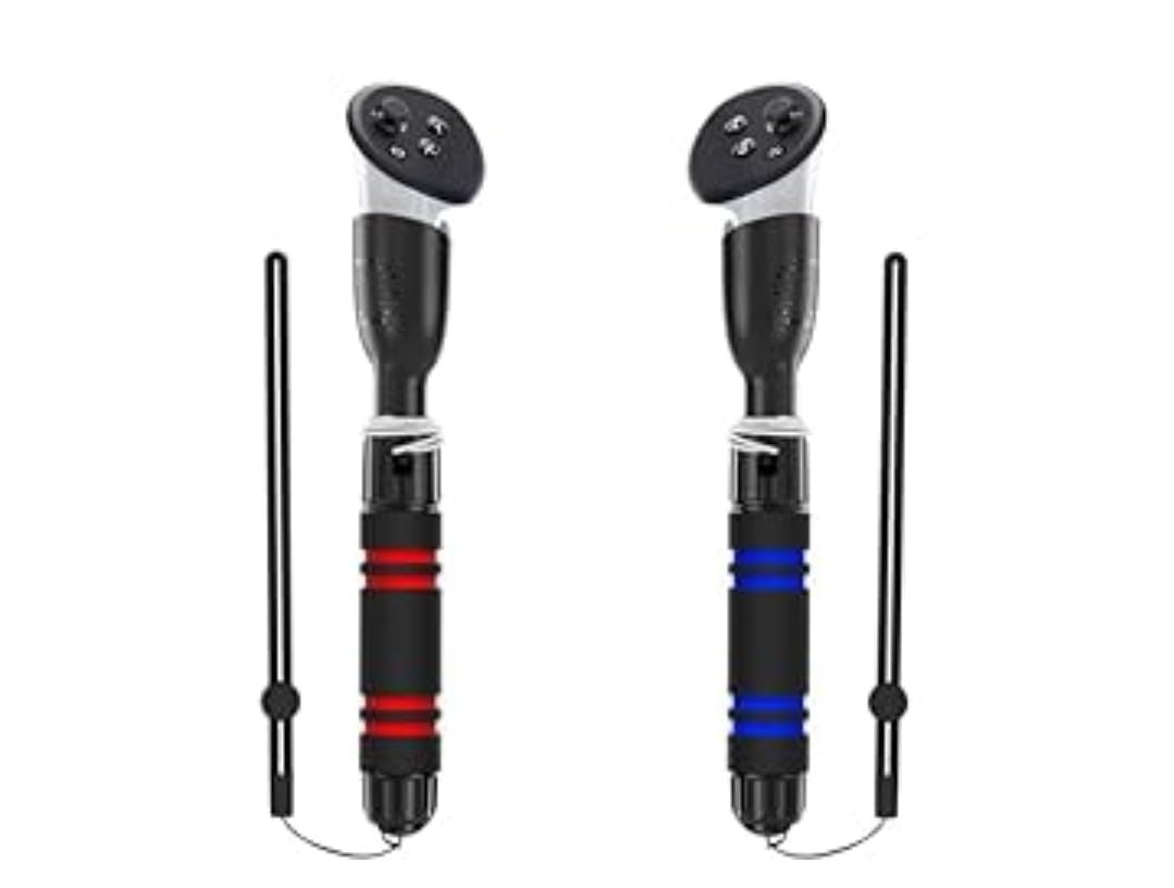 YOGES Handle Attachments Compatible with Meta Quest 3 / Oculus Quest 2 / Quest Pro/Rift S Controller, VR Sticks Gorilla Tag Long Arms Dual Controller Extensions Grips for Beat Saber More VR Games - Customer Photo 1