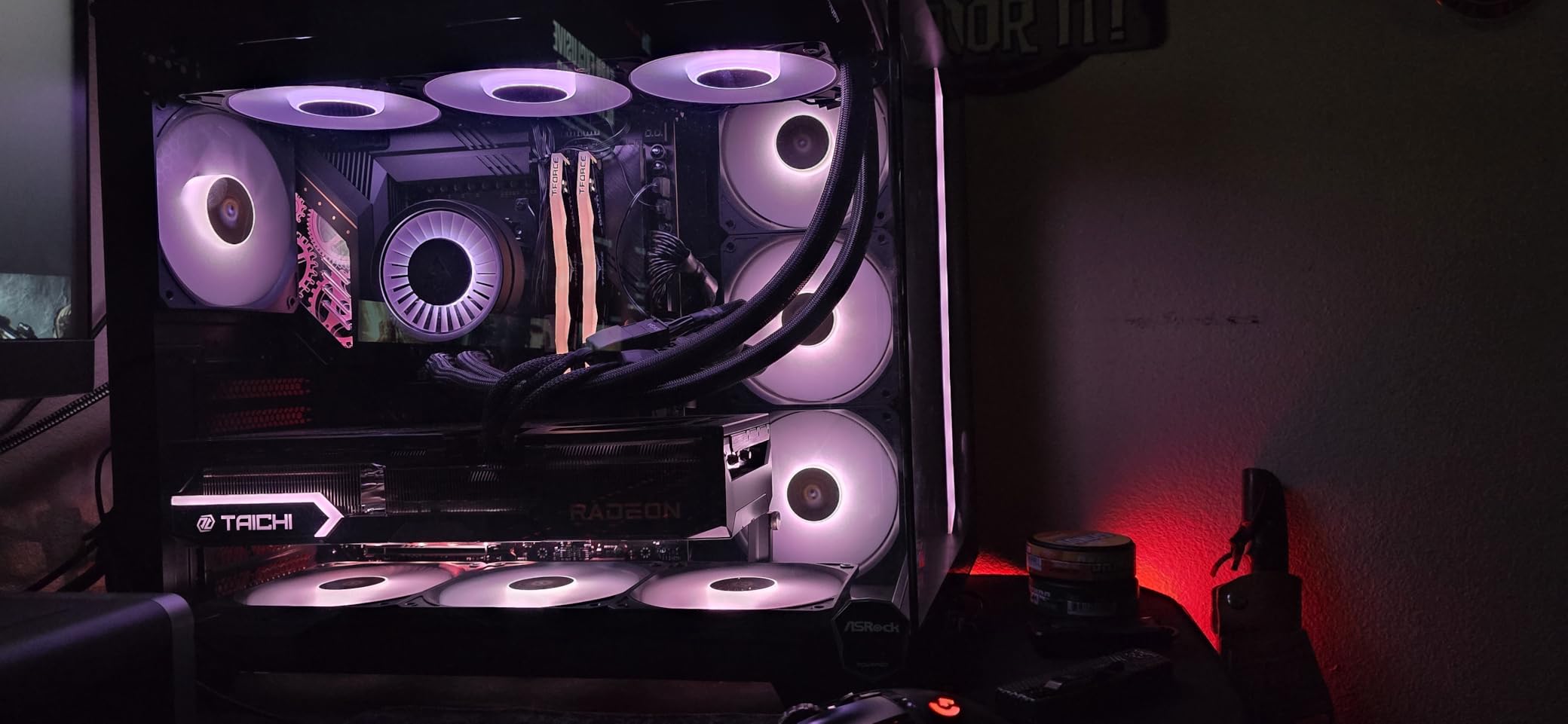 Antec C5 ARGB, 7 x 120mm ARGB PWM Fans Included, Up to 10 Fans Simultaneously, Type-C 3.2 Gen 2 Port, Seamless Tempered Glass Front & Side Panels, 360mm Radiator Support, Mid-Tower ATX PC Case - Customer Photo 1