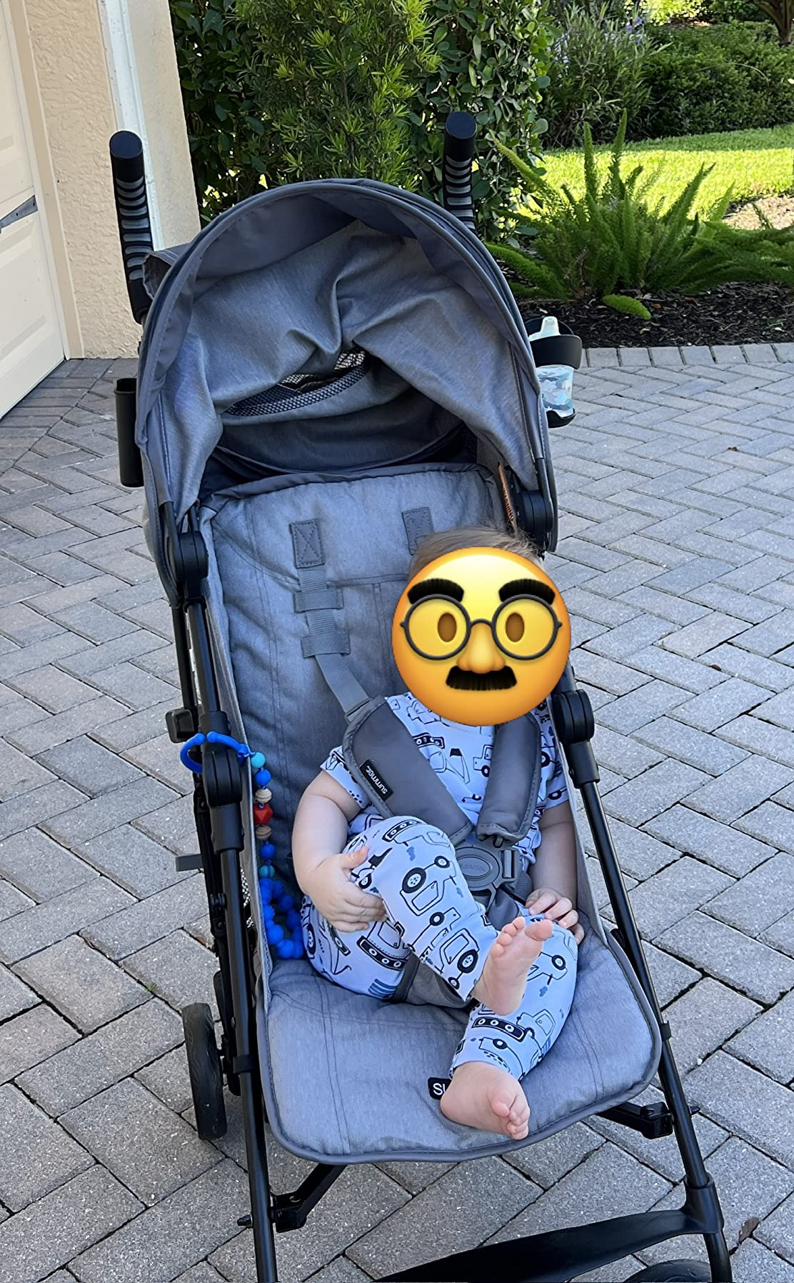 Ingenuity: ity by Ingenuity Smooth Stroll Convenience Stroller, Lightweight, with Aluminum Frame, Large Seat Area, 2 Position Recline, Extra Large Storage Basket – for Travel - Customer Photo 2