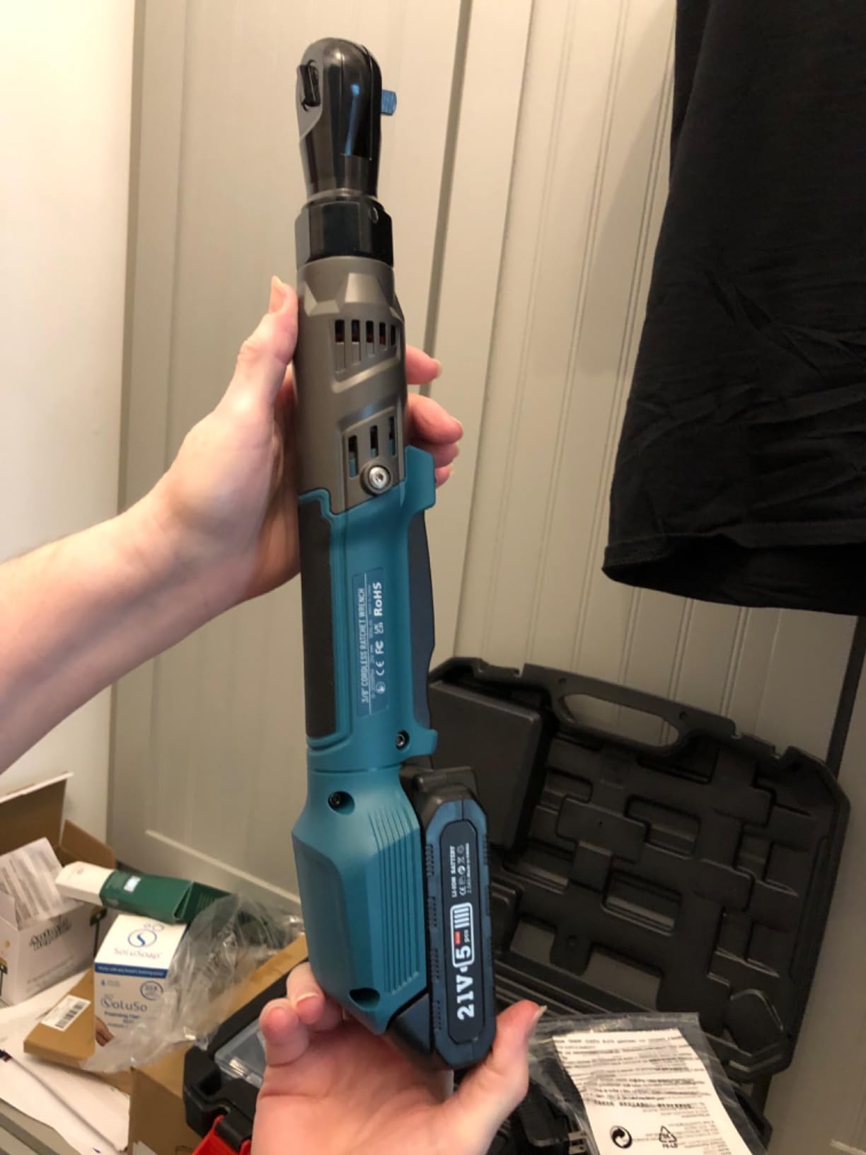 Seesii Cordless Ratchet Wrench with High Torque, RT500B - Customer Photo 1