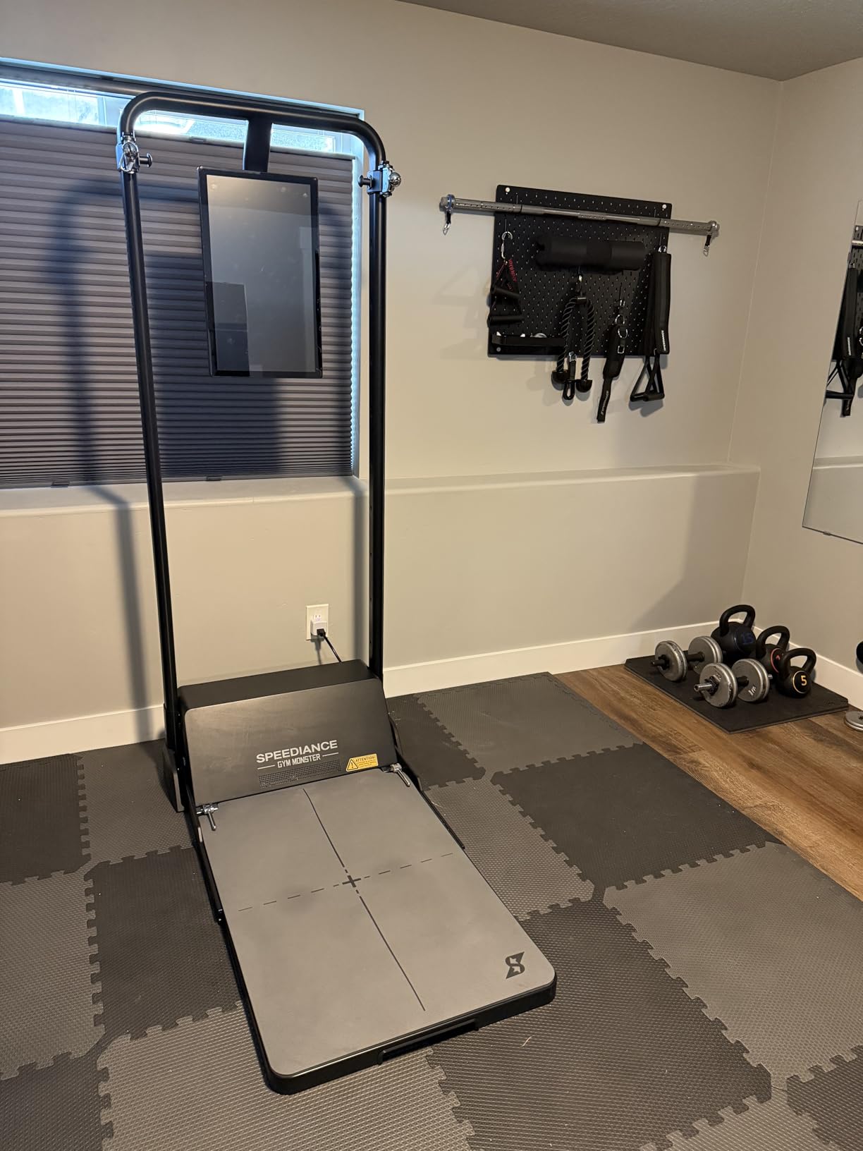 Speediance Gym Monster Smart Home Gym, Multifunctional Strength Training Machine, Smith Machine Power Cage Workout Station, Squat Rack Cable Machine, Full Body Fitness Equipment for Home Workout - Customer Photo 2