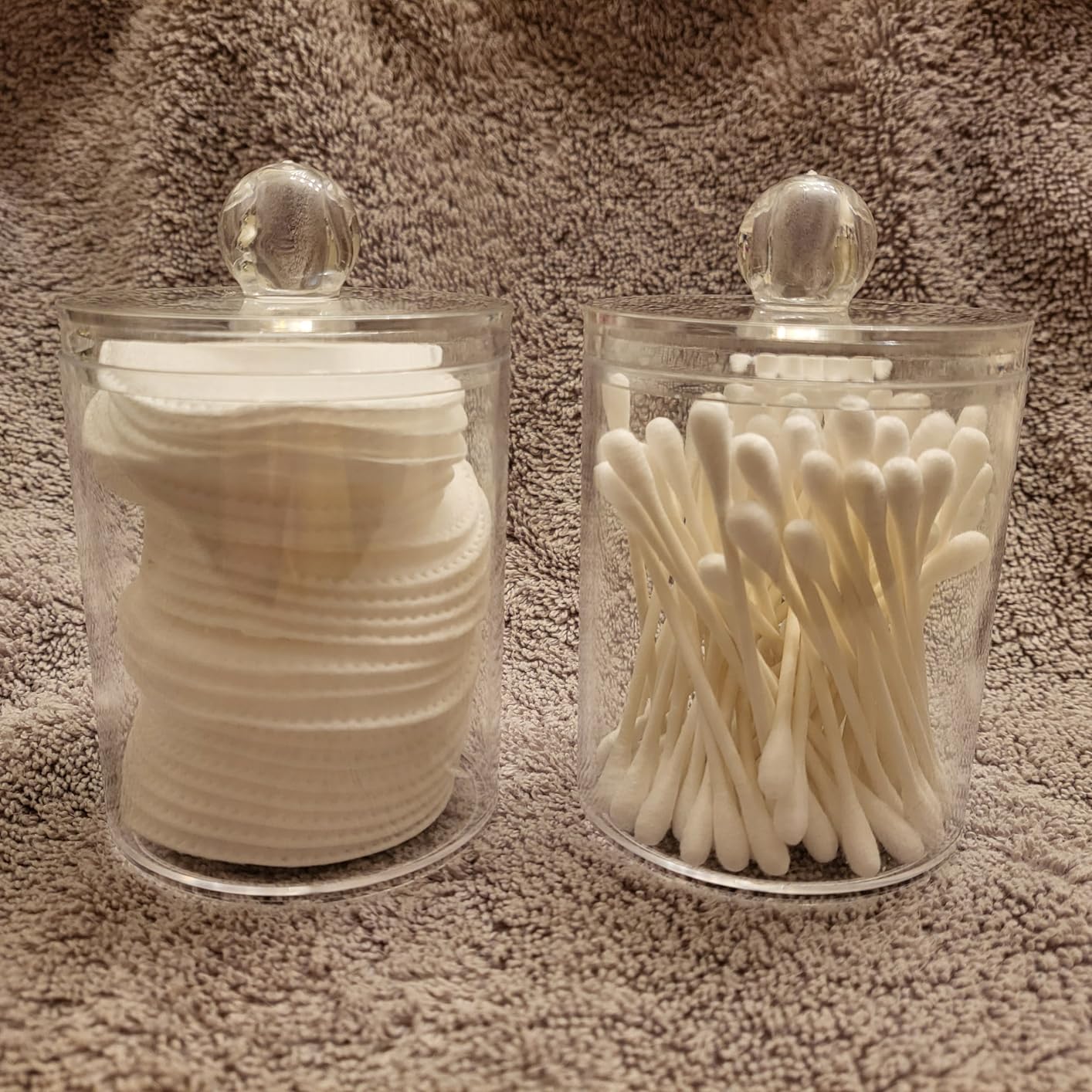 Bathroom Organizers and Storage,4 Pack Bathroom Accessories,Bathroom Decor,Home Decor,Bathroom Storage and Organization,Qtip Holder for Room Decor Aesthetic - Customer Photo 3