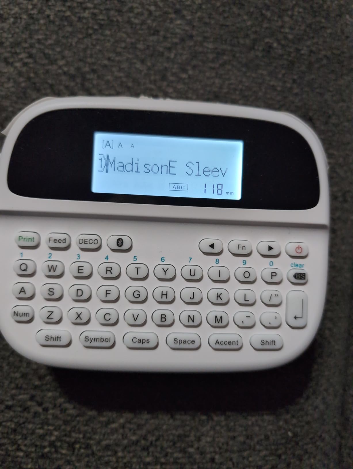LabelCreate Label Maker M950, Rechargeable Bluetooth Label Maker Machine with Tape, Support QWERTY Keyboard and Mobile Editing Handy Labeler for Kids School Items - Customer Photo 1