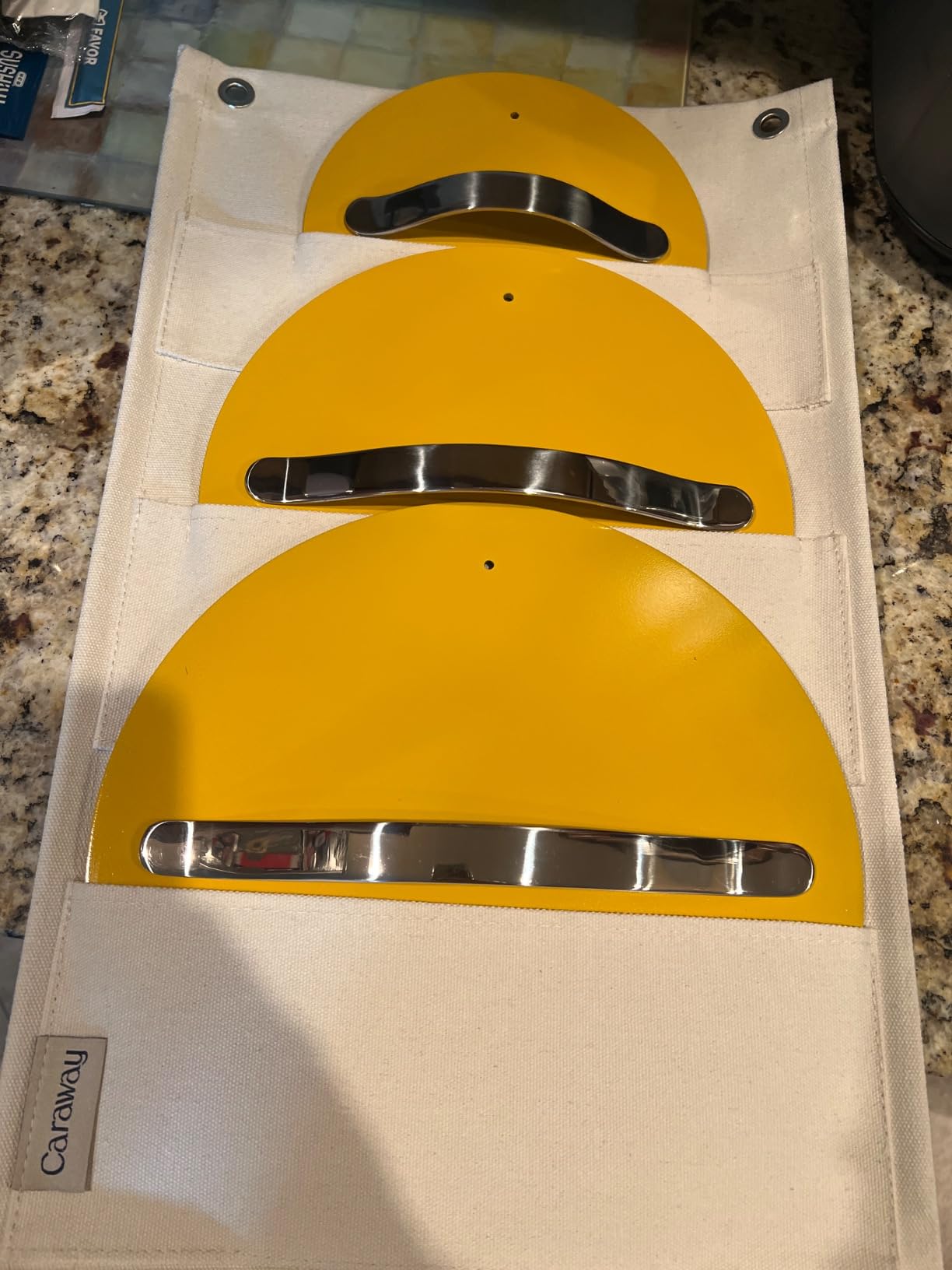 Caraway Cookware+ Collection - Specialty Cookware Set - Petite Cooker, Stir Fry Pan, Rondeau, & Stock Pot - 3 Lids & Storage Organizer Included - Cream - Customer Photo 1