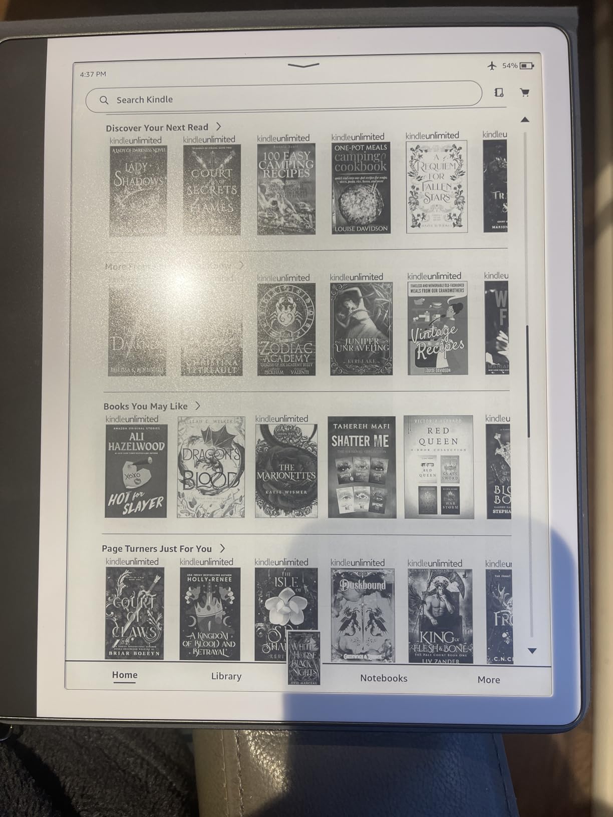 Amazon Kindle Scribe (64GB) - Your notes, documents and books, all in one place. With built-in AI notebook summarization. Includes Premium Pen - Tungsten - Customer Photo 1