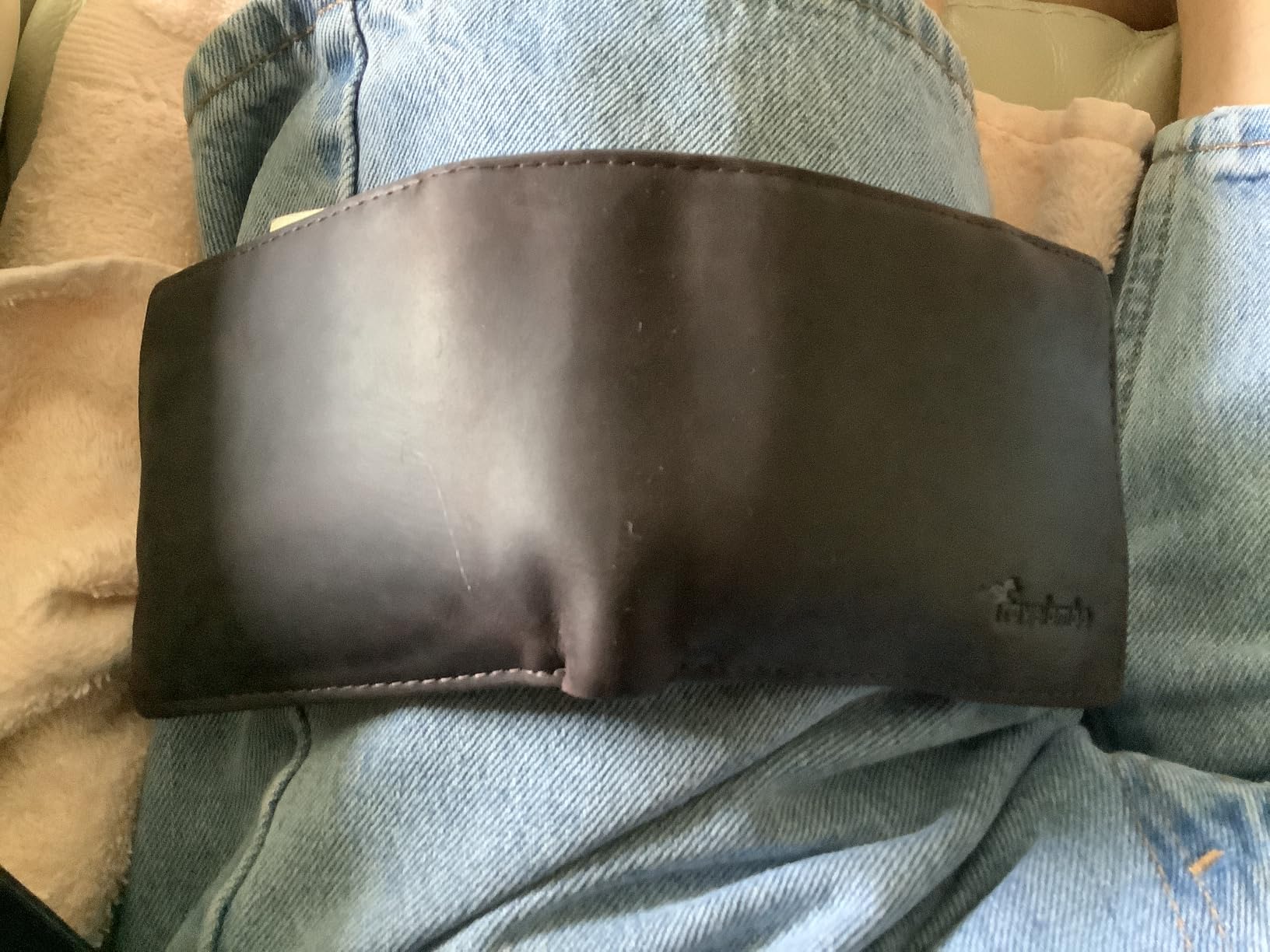 Travelambo Genuine Leather Wallet for Men with Gift Box - Handmade Bifold Stylish - Mens Wallets Rfid Blocking with 2 ID Windows - Customer Photo 2