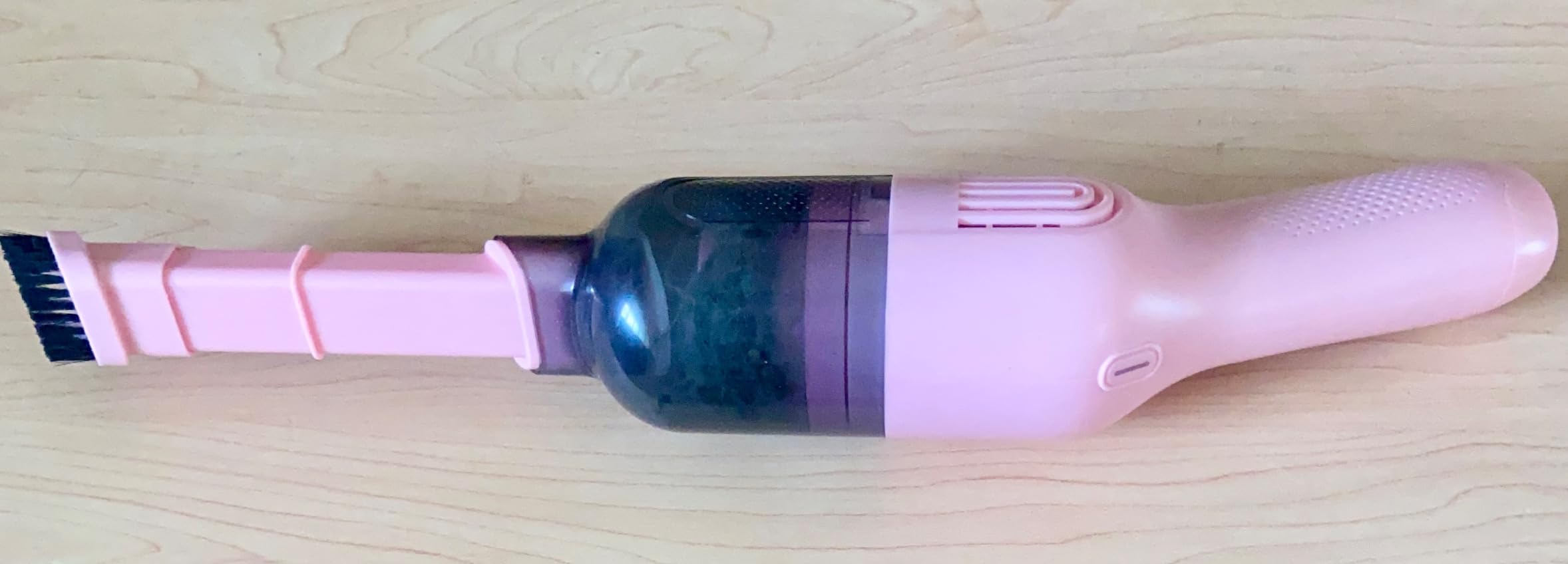 BUFF Cordless Handheld Vacuum, Rechargeable Car Vacuum Cleaner with Combo Crevice and Brush Tool Included, for Home, Office, Car, Pets - Black - Customer Photo 3