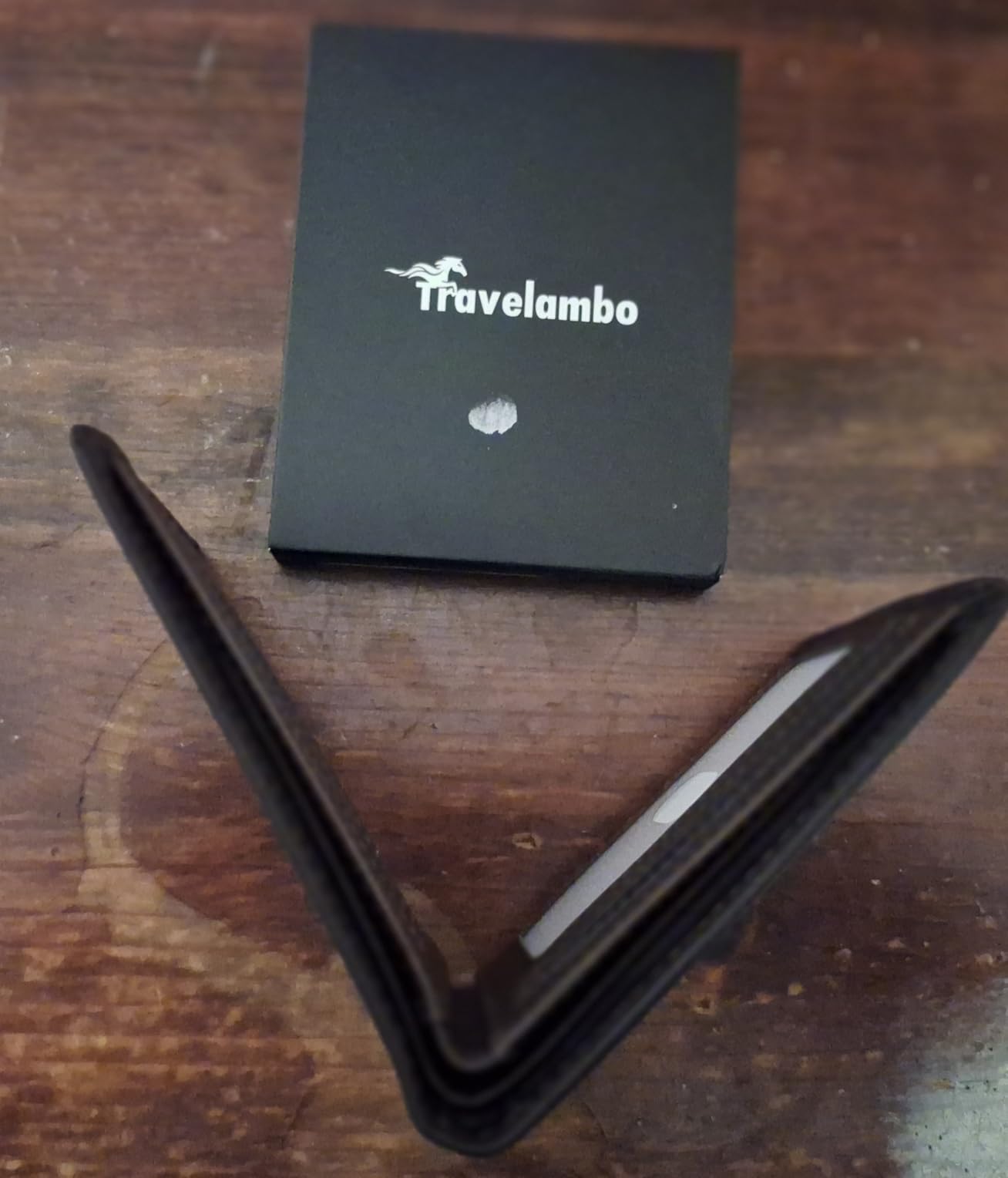 Wallet for Men Real Leather Mens Bifold Wallet RFID Blocking - Thin & Stylish with ID Window in Gift Box (Crazy Horse, Black) - Customer Photo 1