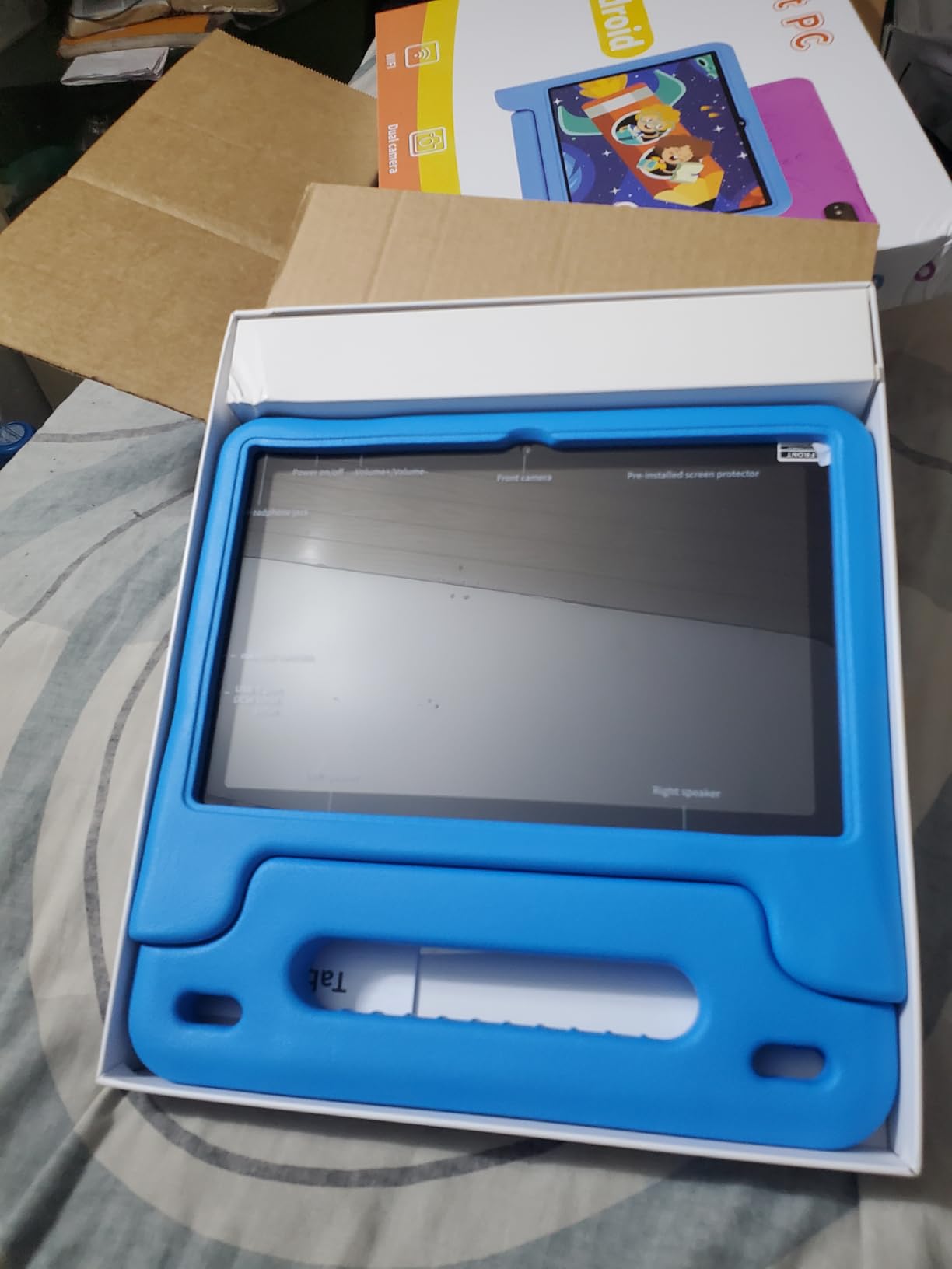 2025 Upgraded Android 14 Tablet, 10inch Kids Tablet , Octa-core CPU, 10GB+64GB+1TB Expand Tablets for Kids with Kids Space, Parental Control, 6000mAh Big Battery, HD Touchscreen Display Tableta (Pink) - Customer Photo 1