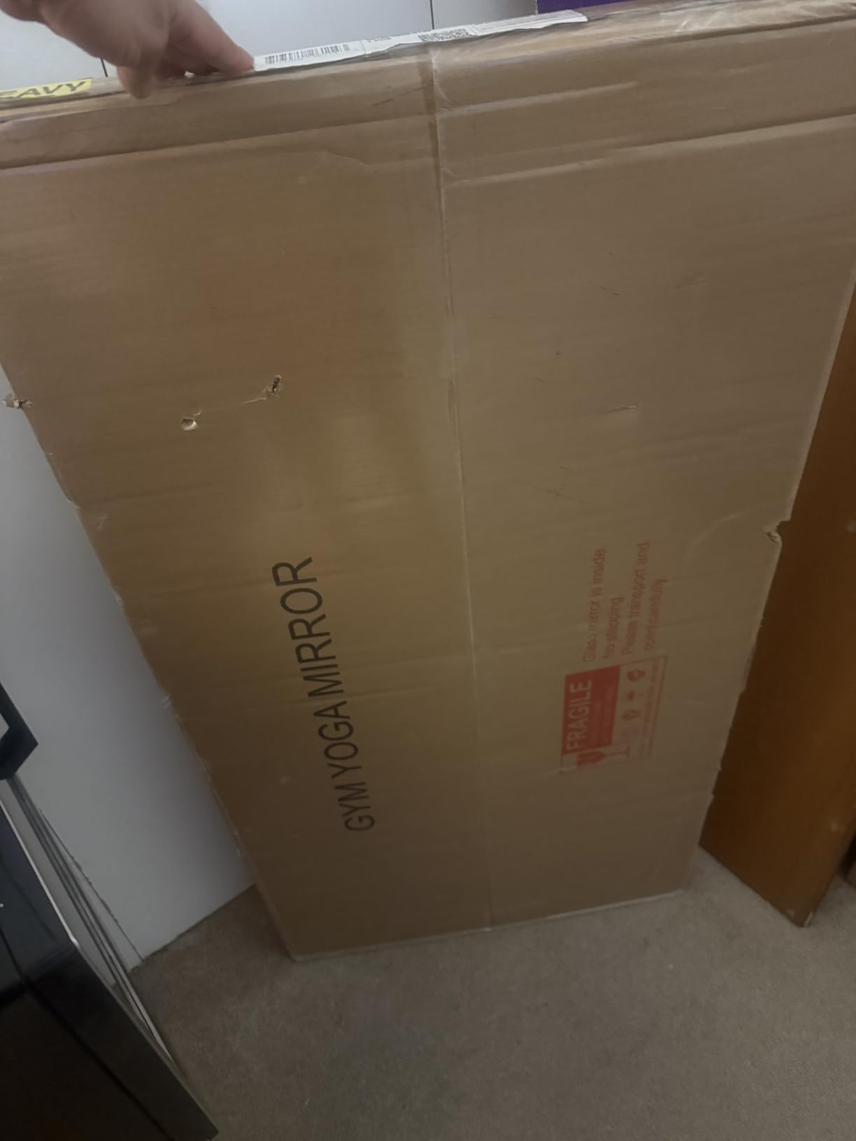 Home Gym Mirror, 56X16 Inch(Each)-2Pack Large Frameless Tempered Glass Full Body Wall Mounted Mirror for Gym, Yoga, Exercise, Dance Studio - Customer Photo 1