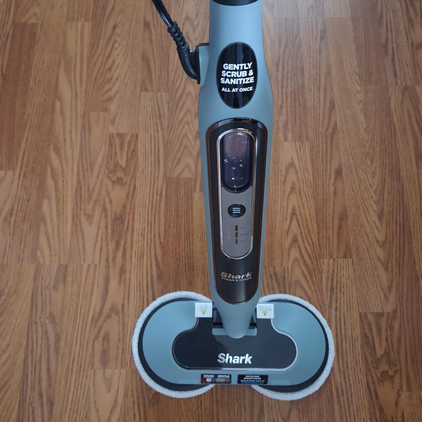 Shark Steam & Scrub with Steam Blaster Technology All-in-One Hard Floor Steam Mop with 3 Steam Modes & LED Headlights S8201, Rotator White - Customer Photo 3