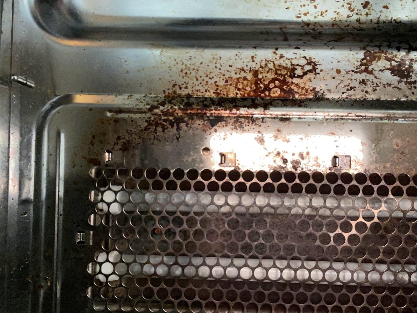 GE® 4-in-1 Countertop Convection Microwave Oven w/ 1,050 w Air Fryer, Child-Lock Technology, 1.0 Cu. Ft. Capacity, Kitchen Door Room, Stainless Steel - Customer Photo 4