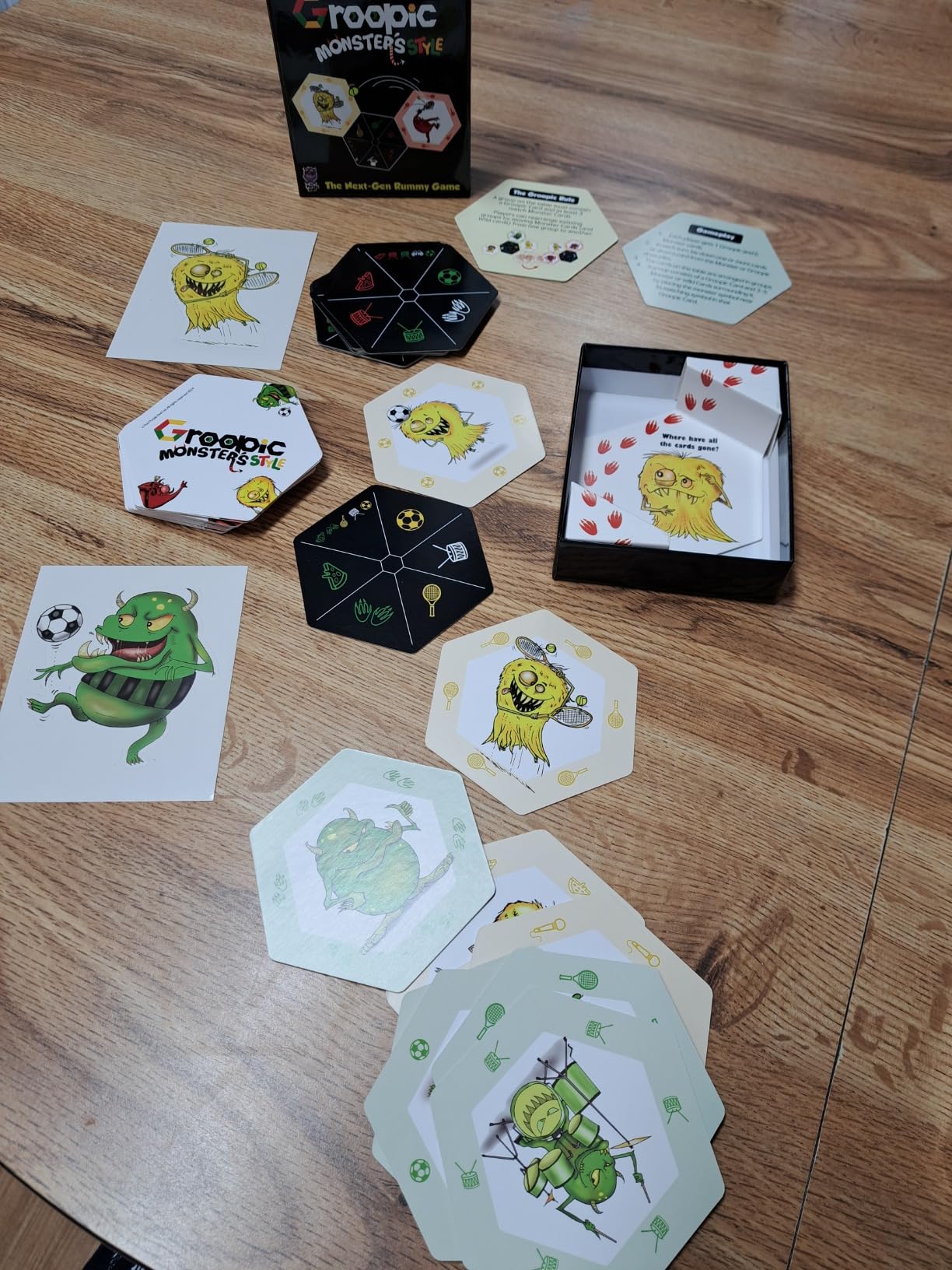 THE PURPLE OWL Groopic Monster's Style - A Rummy Strategy Card Game for Kids | Kids Card Games | Fun Family Game Night | Christmas Games for Kids 8-12 & Adults | Family Games 2-4 Players - Customer Photo 1