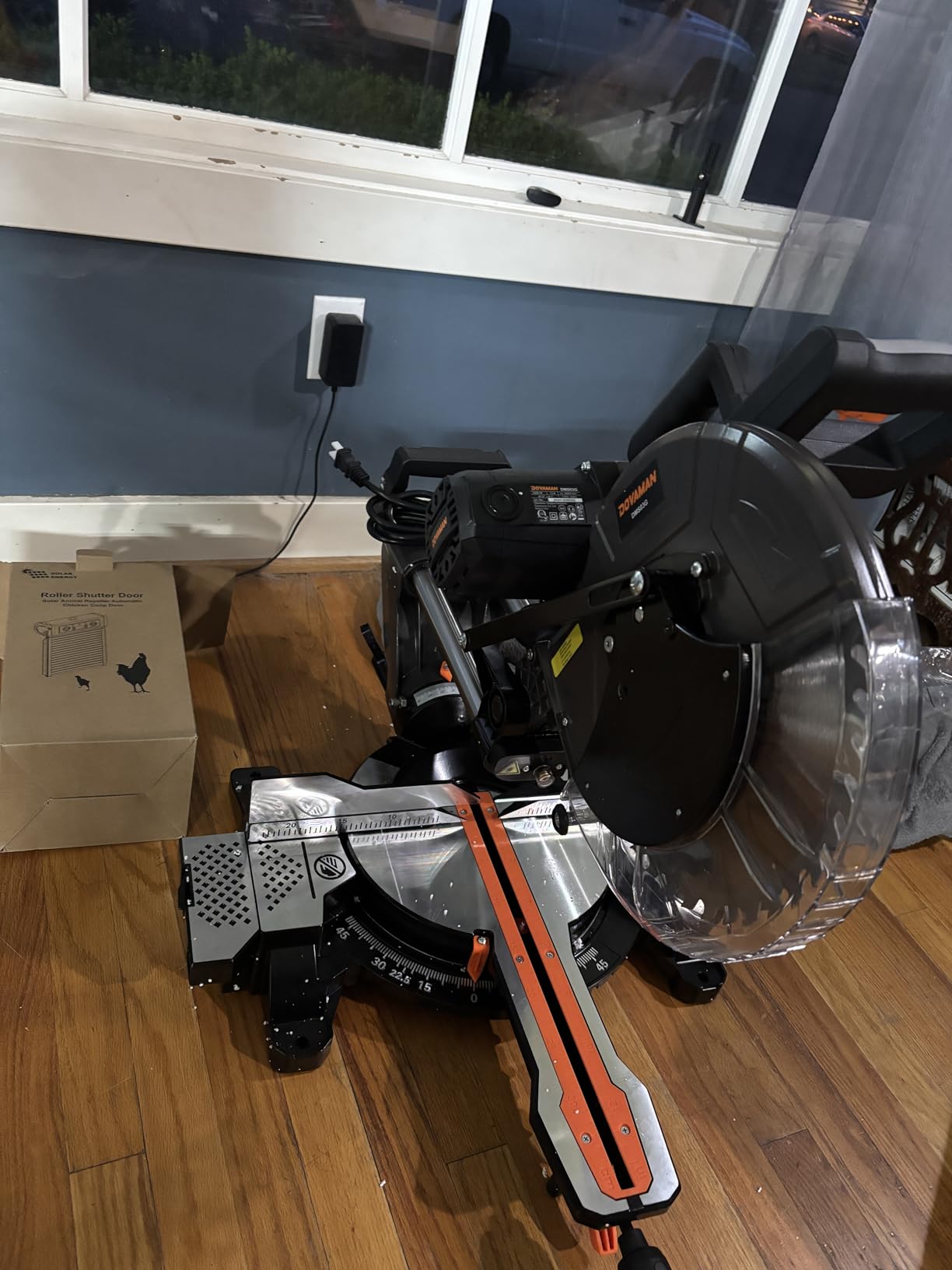 DOVAMAN 12-Inch Dual-Bevel Miter Saw, Compound Sliding Miter Saw, Ambidextrous Operation, 3800RPM, 4.2 x 13in Cutting Capacity, Laser Guide, 0-45° Bevel & Miter Cut, 9 Positive Stops, 15-Amp Corded Customer Review DOVAMAN 12-Inch Dual-Bevel Miter Saw, Compound Sliding Miter Saw, Ambidextrous Operation, 3800RPM, 4.2 x 13in Cutting Capacity, Laser Guide, 0-45° Bevel & Miter Cut, 9 Positive Stops, 15-Amp Corded - Customer Photo 1