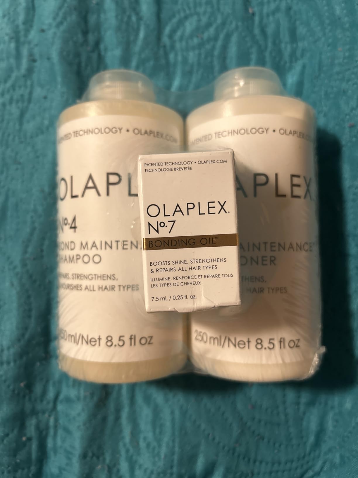Olaplex Wash and Shine Hair Kit: No. 4, 5, 7, Shampoo & Conditioner Set | Cleanse, Hydrate, & Control Frizz Up to 72 Hours | Bonding Oil for Shine & Protect | For Coily, Curly, Straight, and Wavy - Customer Photo 2