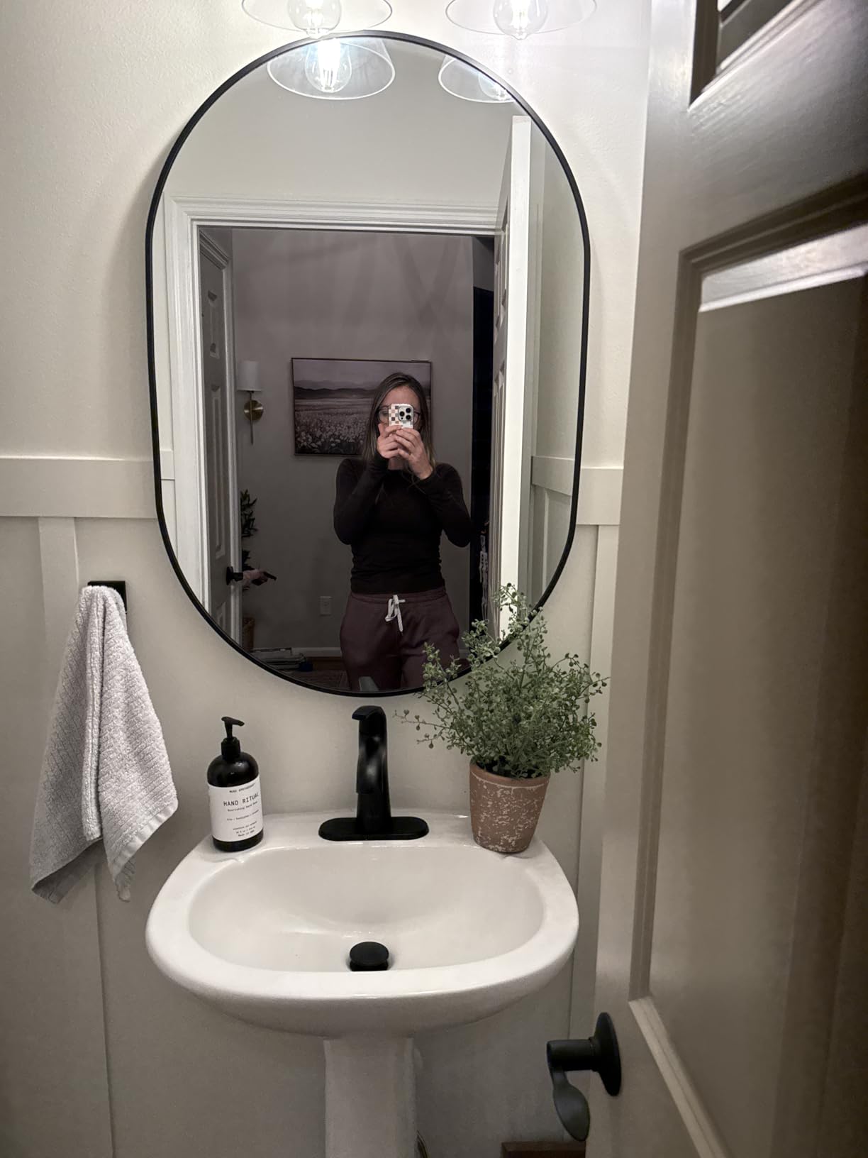 Delma Home Gym Mirror, 54''x30''x2PCS, Large Full Body Glass for Yoga, Frameless Wall Mounted, for Garage, Bedroom, Bathroom (Glass - 54'' x 30'' - 2PCS) - Customer Photo 2