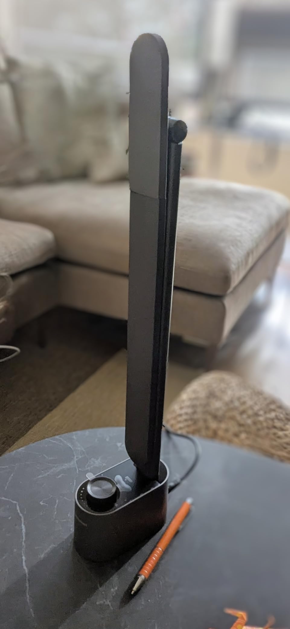 Honeywell Upgraded LED Desk Lamp - H01 Pro Sunturalux™ Foldable Desk Light with USB A+C Charging Ports, 3 Color Modes Dimmable Table Lamp for Home Office Reading(Black) - Customer Photo 4