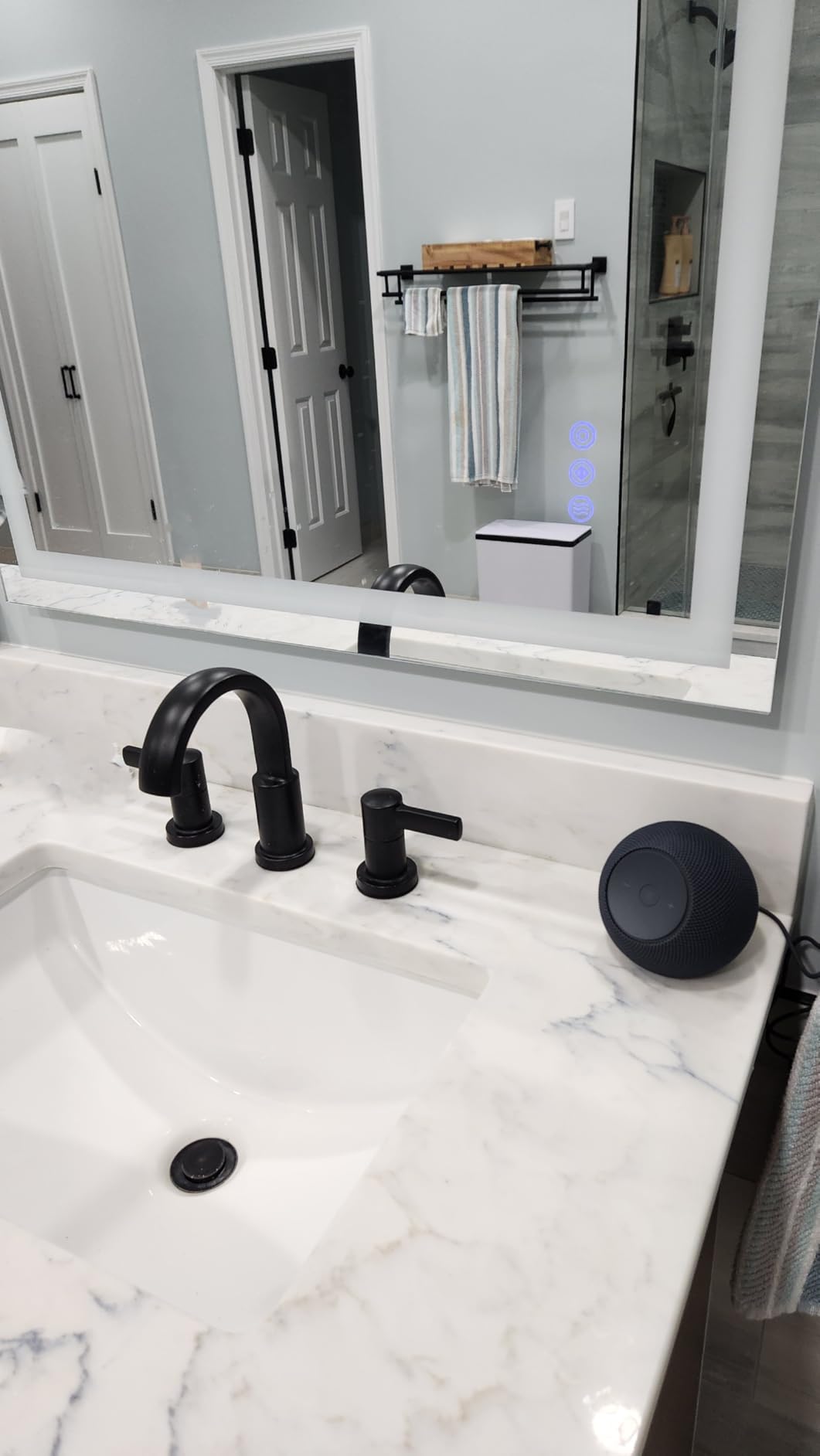 Introducing Amazon Echo Dot Max, Alexa speaker with room-filling sound and built-in smart home hub, with Alexa+ Early Access, Graphite - Customer Photo 2