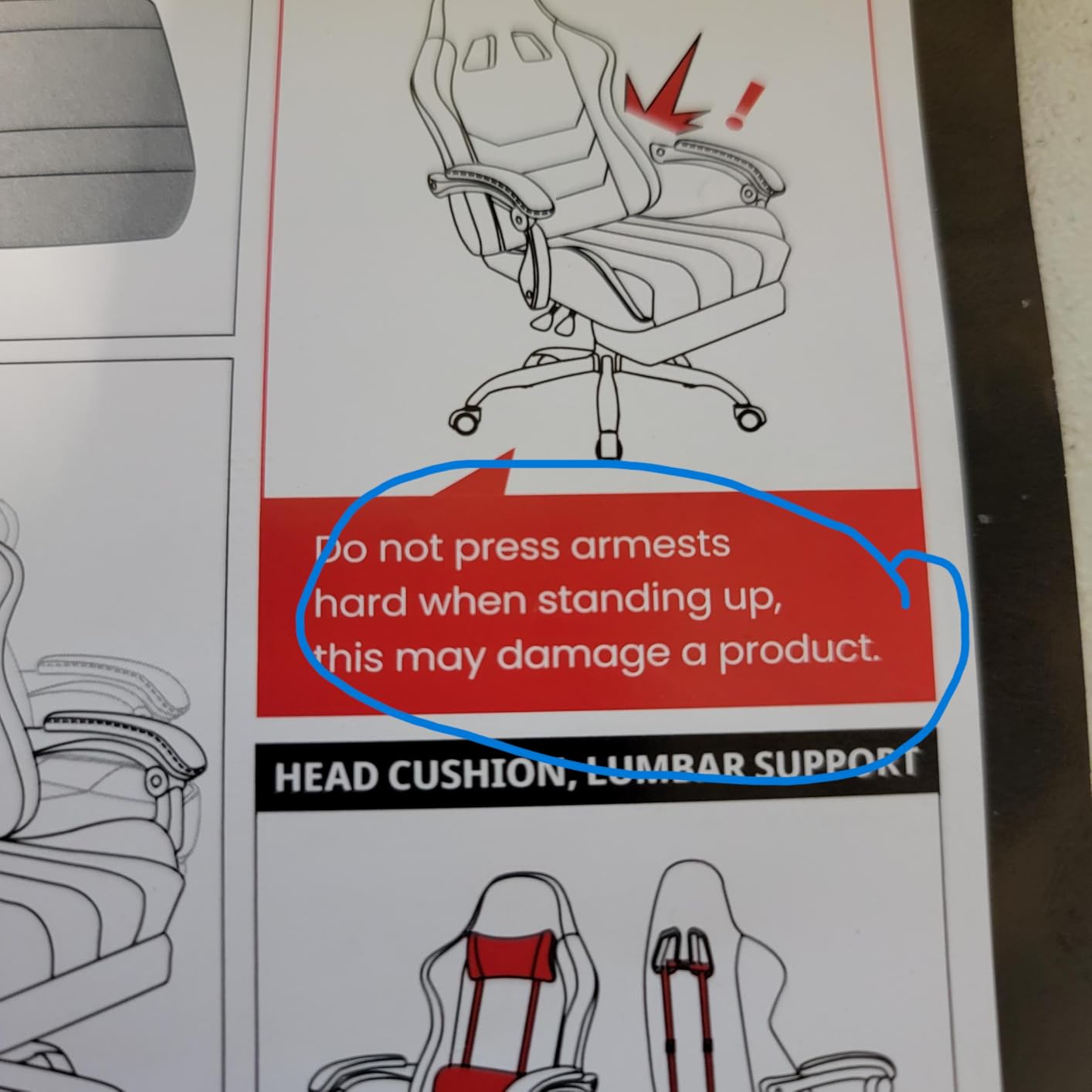 N-GEN GAMING Video Gaming Chair with Footrest Lumbar Support for Home Office High Back Recliner Height Adjustable Ergonomic Comfy Leather Computer Desk Chair (Black) Customer Review N-GEN GAMING Video Gaming Chair with Footrest Lumbar Support for Home Office High Back Recliner Height Adjustable Ergonomic Comfy Leather Computer Desk Chair (Black) - Customer Photo 2