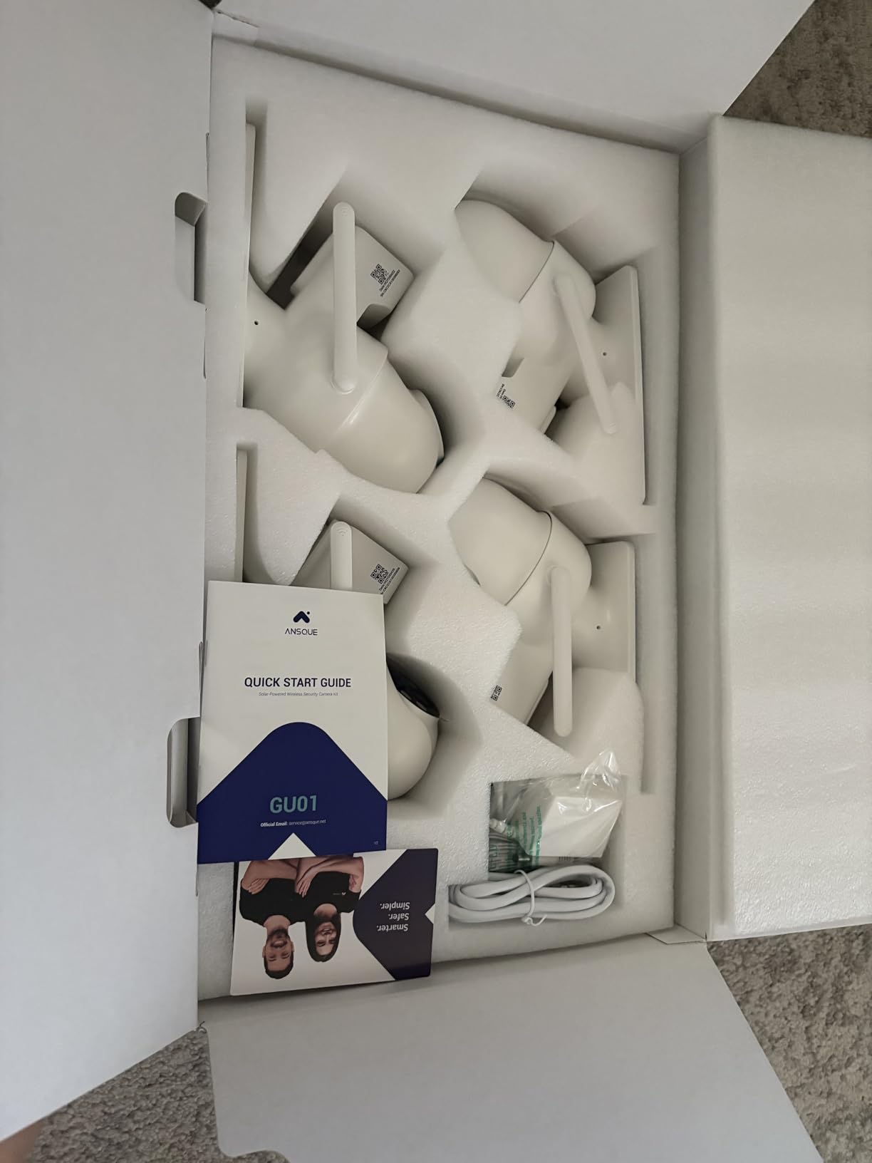 Security Cameras Wireless Outdoor Home System, 4 Camera Kit, No Subscription Fees, Solar Powered, Local Storage, 365-Day Battery Life, 360°PTZ Surveillance, Auto Tracking, 2K Color Night Vision - Customer Photo 1