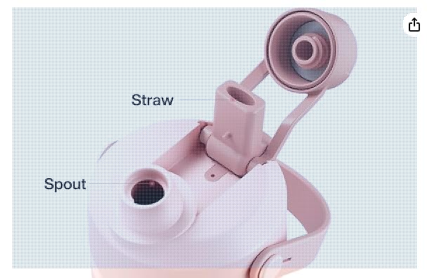 POWCAN 26 oz Insulated Water Bottle with 2-in-1 Straw and Spout Lid, Keep Cold 24H, Leak-Proof, Fits in Car Cup Holder, Stainless Steel Water Bottle for Sports, Travel, and School (Dark Knight) - Customer Photo 2