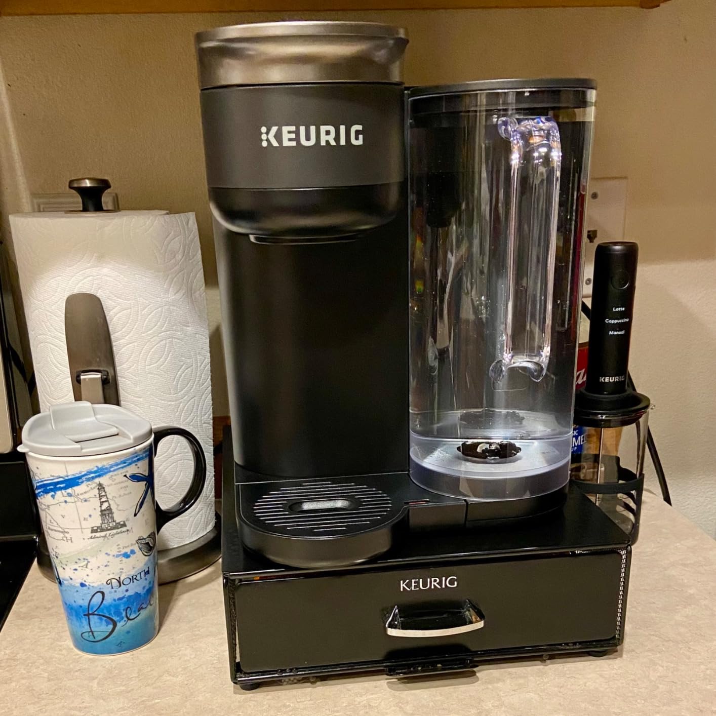 Keurig K-Brew+Chill Iced or Hot Single-Serve K-Cup Coffee Maker with MultiStream and QuickChill Technology, 70oz. Removable Reservoir - Customer Photo 2