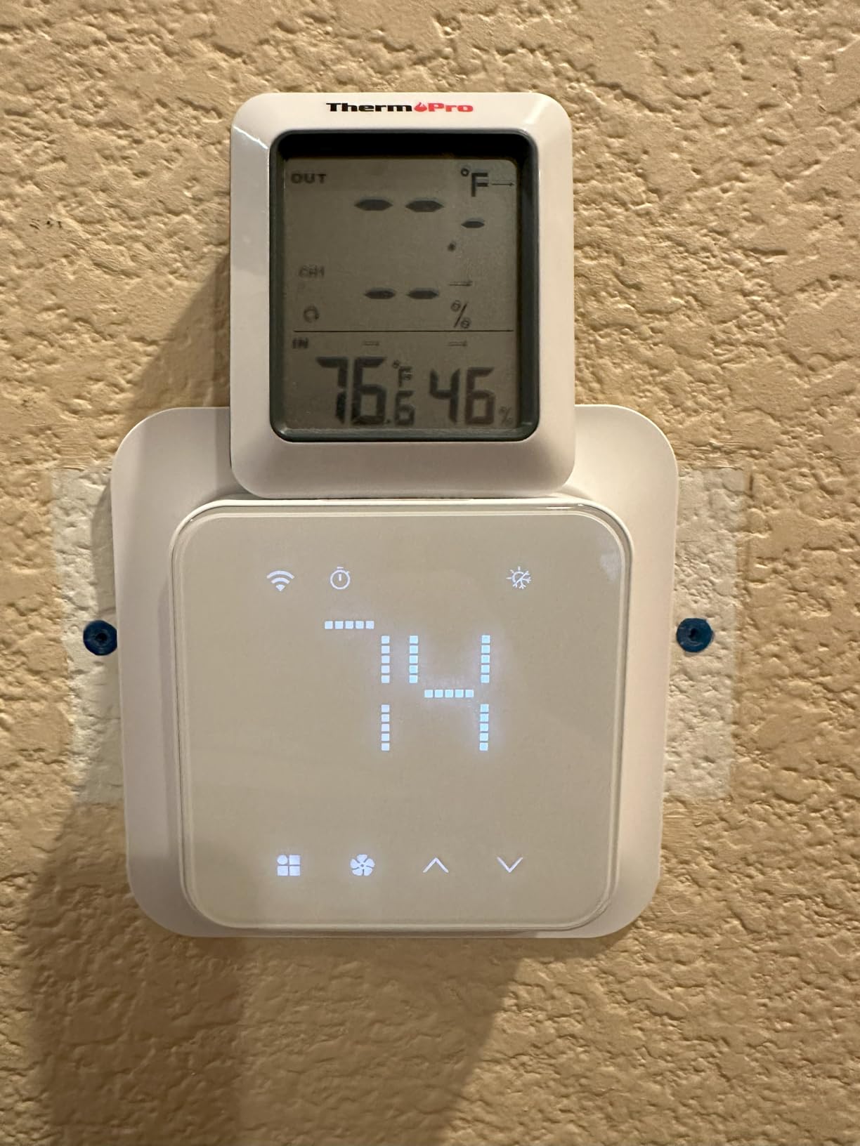 meross Smart Thermostat for Home, WiFi Thermostat Works with Matter, Alexa, Apple Home, Google Assistant, App & Voice Control, 7x24h Scheduling, Energy Saving, C-Wire Required - Customer Photo 1