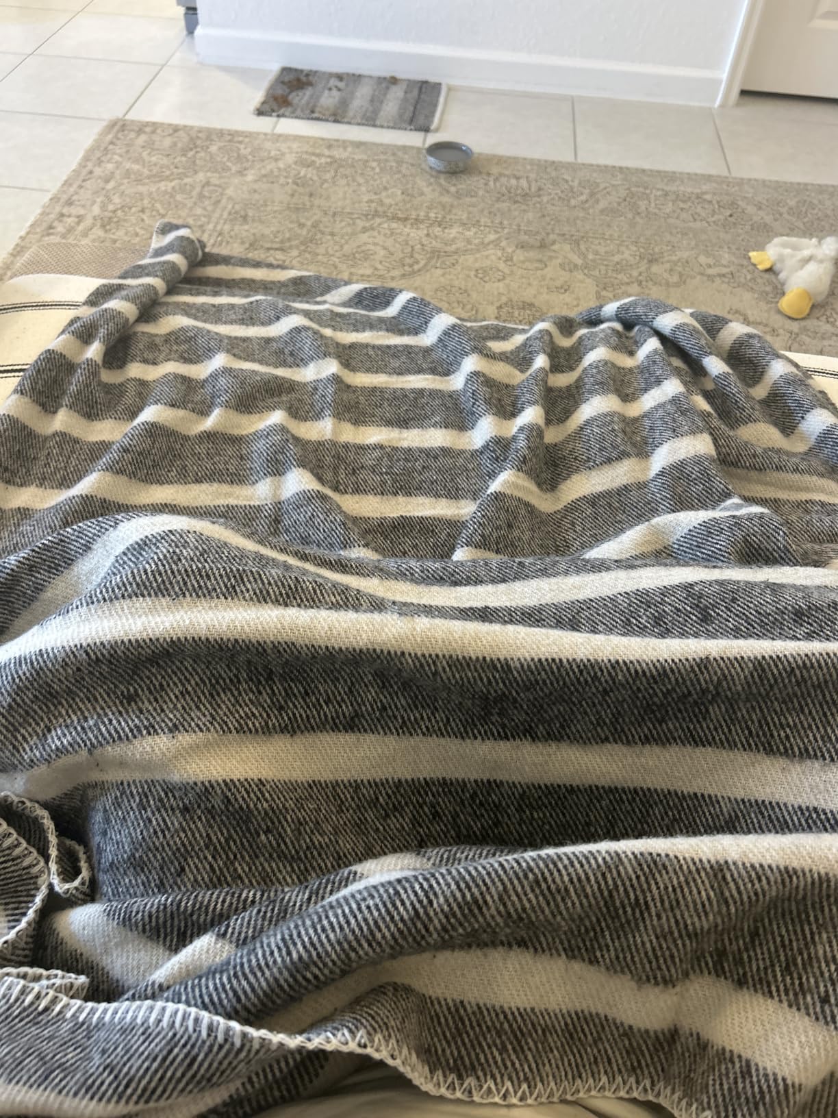 Woolly Mammoth Woolen Company Wool Throw Blanket - 85 x 47 in, Magma Plaid, 50% Wool Blanket - Insulated for Camping, Backpacking, Hiking, Stadiums - Customer Photo 1