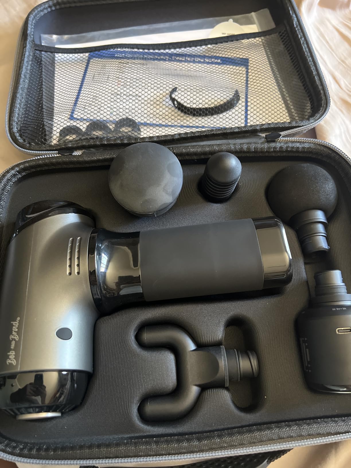 BOB AND BRAD T2 Pro Massage Gun with Heat and Cold, Deep Tissue Percussion Massager Gun for Pain Relief, Muscle Massager, Electric Back Massagers for Professional Athletes Home Gym Travel Customer Review BOB AND BRAD T2 Pro Massage Gun with Heat and Cold, Deep Tissue Percussion Massager Gun for Pain Relief, Muscle Massager, Electric Back Massagers for Professional Athletes Home Gym Travel - Customer Photo 1