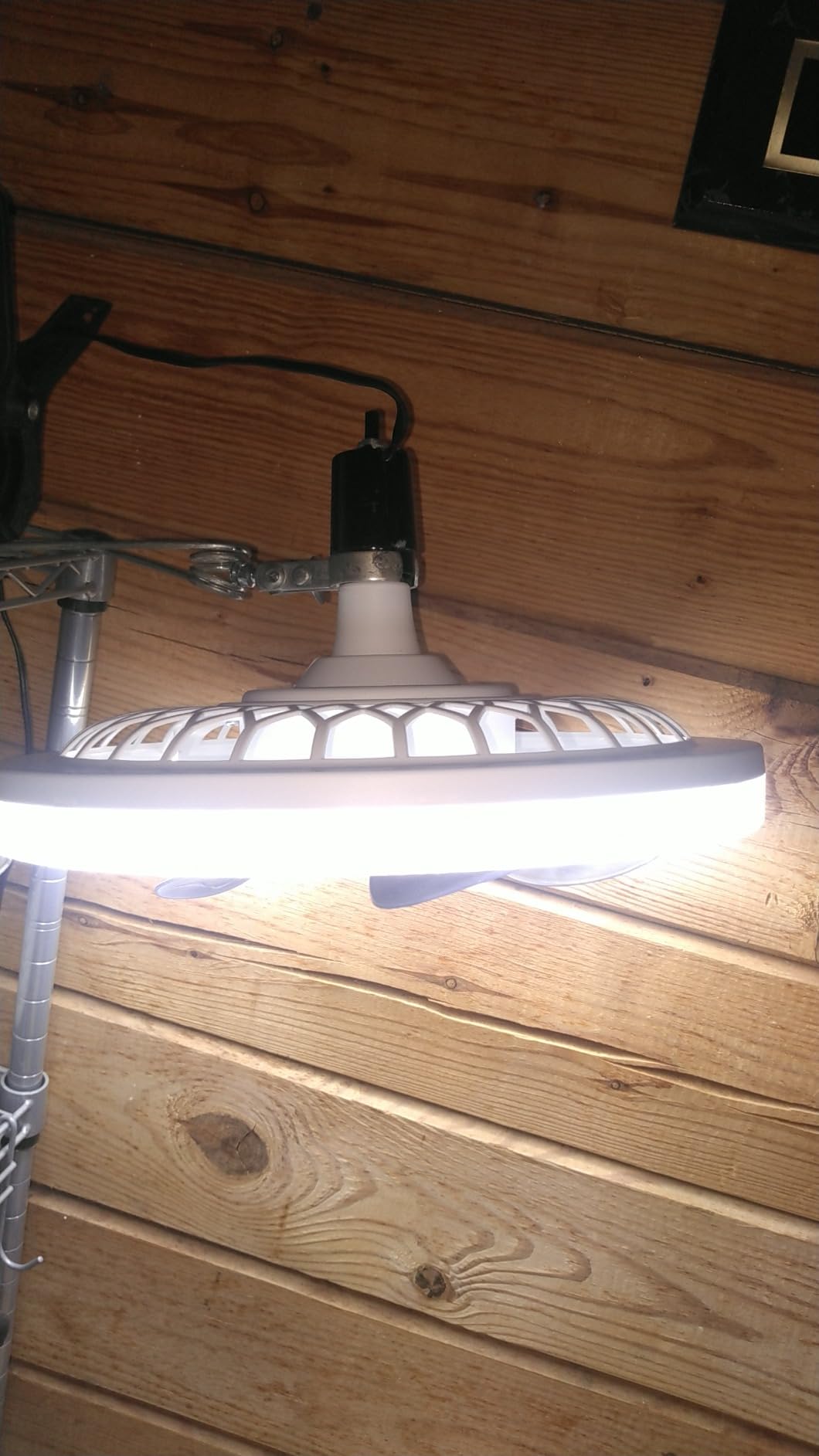 Huatek Socket Fan Ceiling Fan with Light and Remote Control, 10