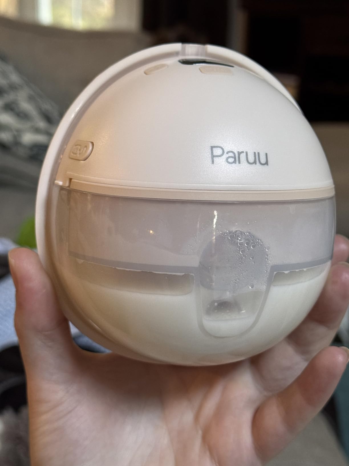 Paruu Hands Free Breast Pump P16, Wearable Breast Pump Electirc Portable with 4 Modes & 12 Levels, Max 309mmHg Strong Suction 19/21/24mm Flange Inserts Wearable Breastfeeding Pump, 2 Pack（Nude - Customer Photo 2