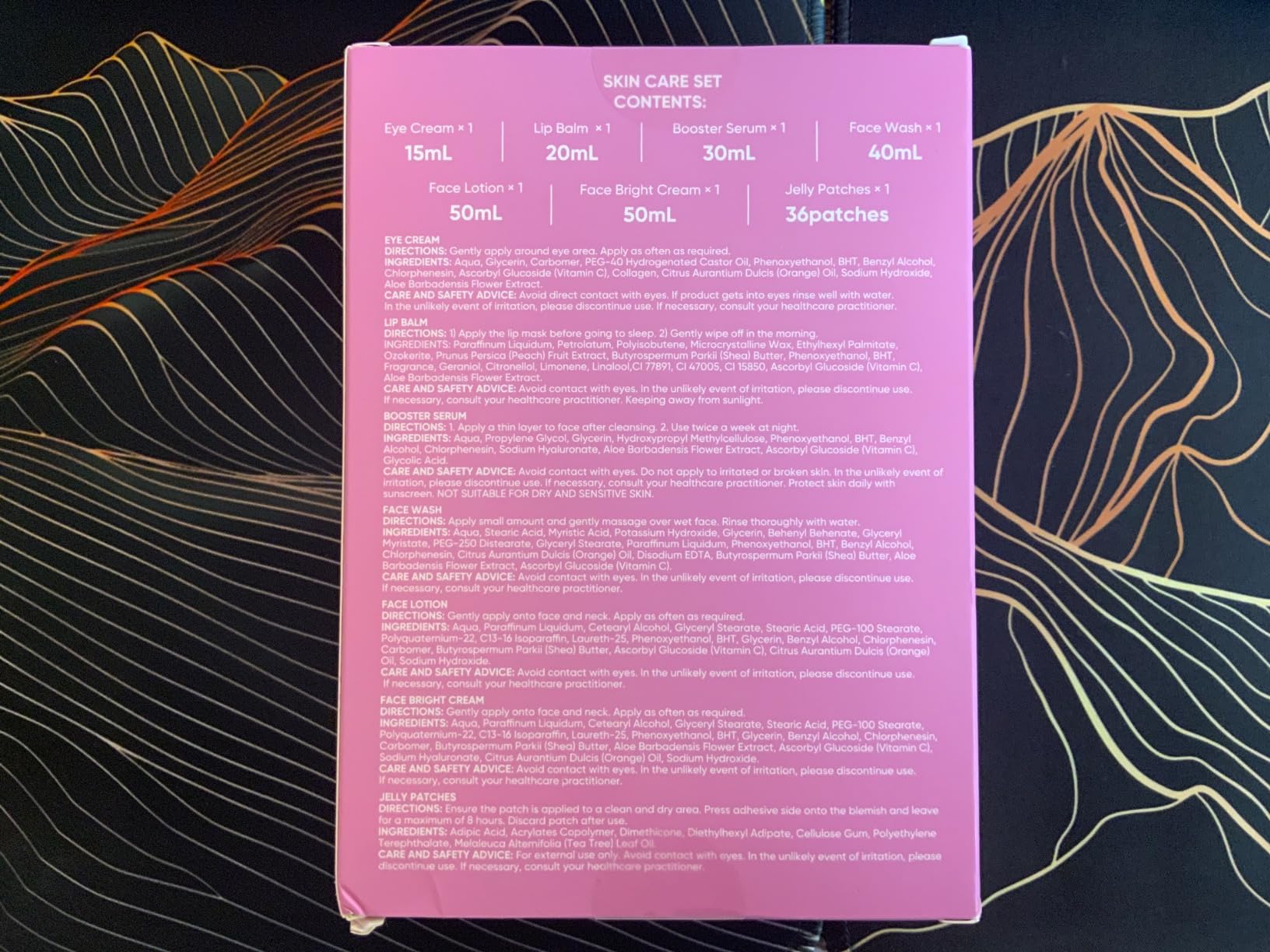 Valentines Day Gifts for Woman Skin Care Set Travel Size, Daily Routine with Hydrate + Protect SkinCare 7-Pieces Travel Kit for Women|Cleanser, Cream, Serum, Eye Cream, Lotion, Lip Mask, Jelly Patches - Customer Photo 2