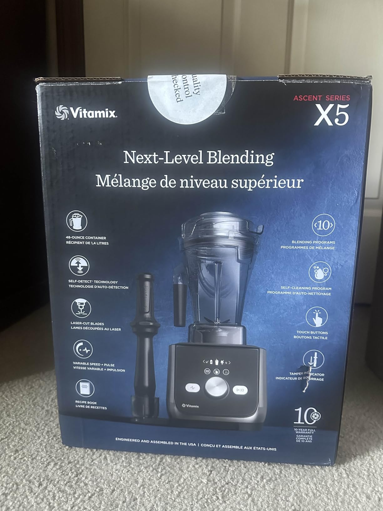 Vitamix Ascent X5 Blender with 10 Blending Programs, Self-Cleaning Program, Professional-Grade Blender for Smoothies, Soups and More, Stainless-Steel Blades, 48 Oz Container, Brushed Stainless Customer Review Vitamix Ascent X5 Blender with 10 Blending Programs, Self-Cleaning Program, Professional-Grade Blender for Smoothies, Soups and More, Stainless-Steel Blades, 48 Oz Container, Brushed Stainless - Customer Photo 2