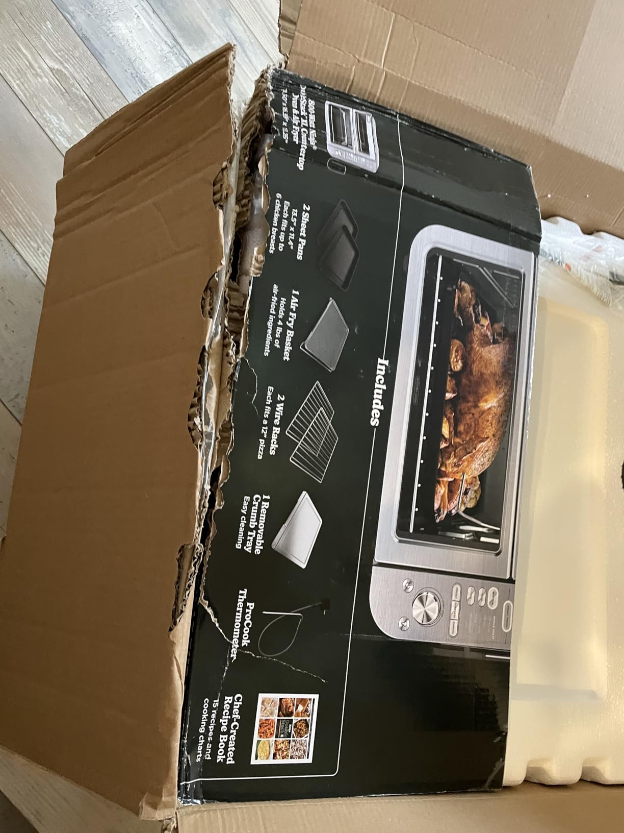 Ninja Air Fryer & Toaster Oven | Double Stack XL | Countertop Oven | 12-in-1 Fits 4.5lb Chicken & 6lbs of Wings | SmartFinish Cook 2 Different Meals at the Same Time | Stainless Steel | DCT601 - Customer Photo 2