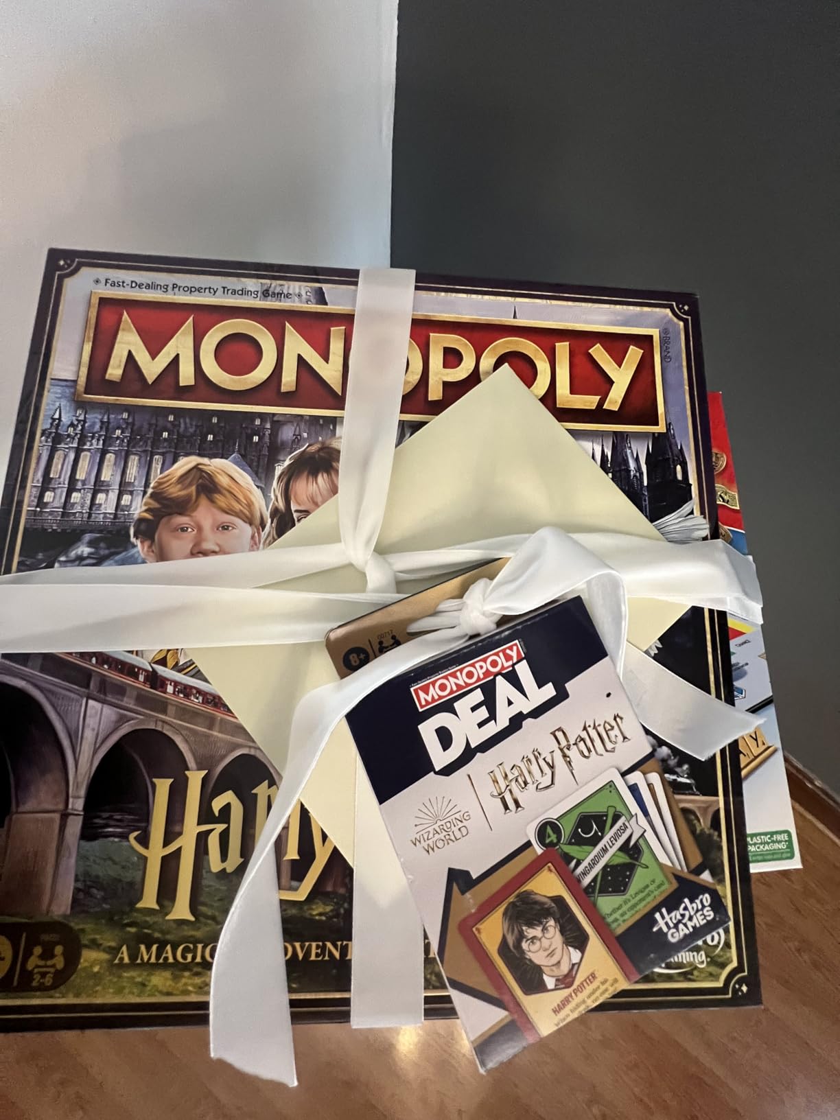 Monopoly Deal: Harry Potter Card Game | Family Games for Kids and Adults | Ages 8 and Up | 2 to 5 Players | 15 mins. | Travel Size | Christmas Stocking Stuffers - Customer Photo 1