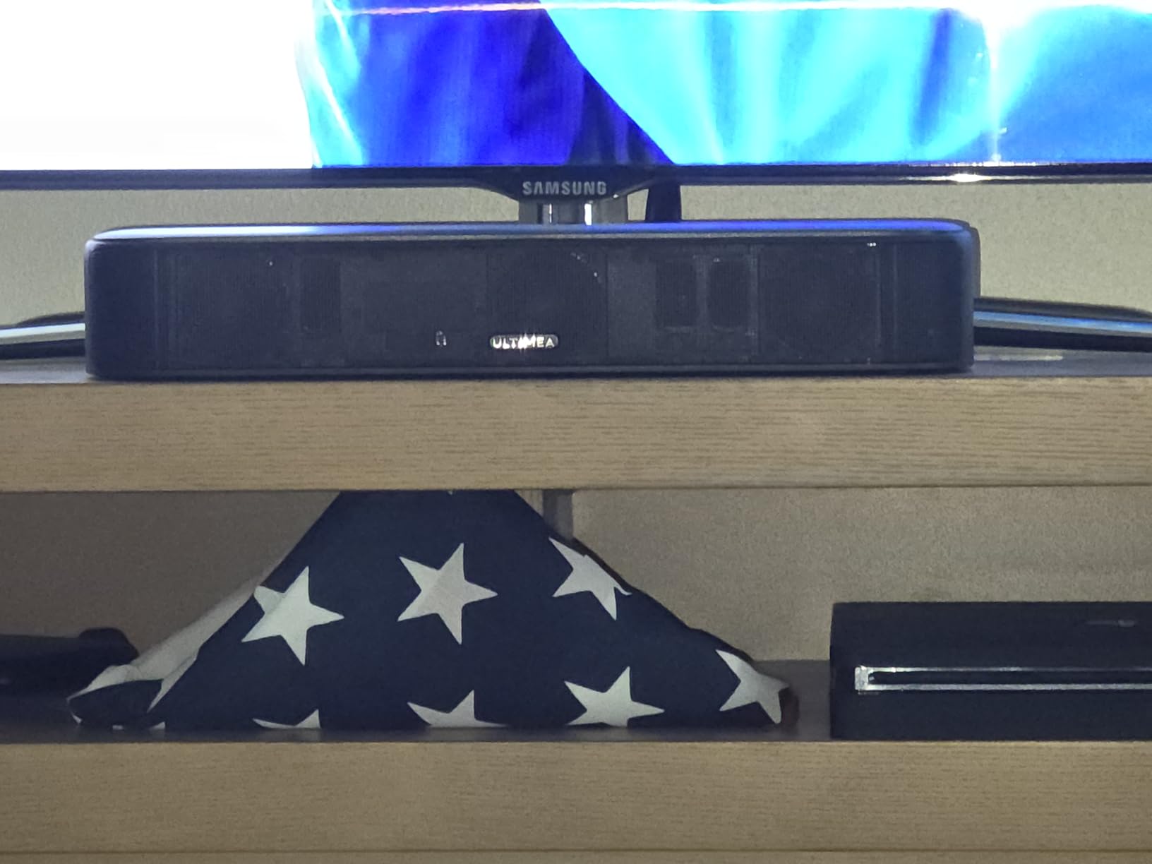 ULTIMEA 5.1ch Sound Bar with Dolby Atmos, Surround Sound System for TV, App Control, Home Theater Sound System, TV Soundbar with Subwoofer, 2 Surround Speakers, HDMI eARC/Opt/AUX/BT, Aura A50 Pro - Customer Photo 2